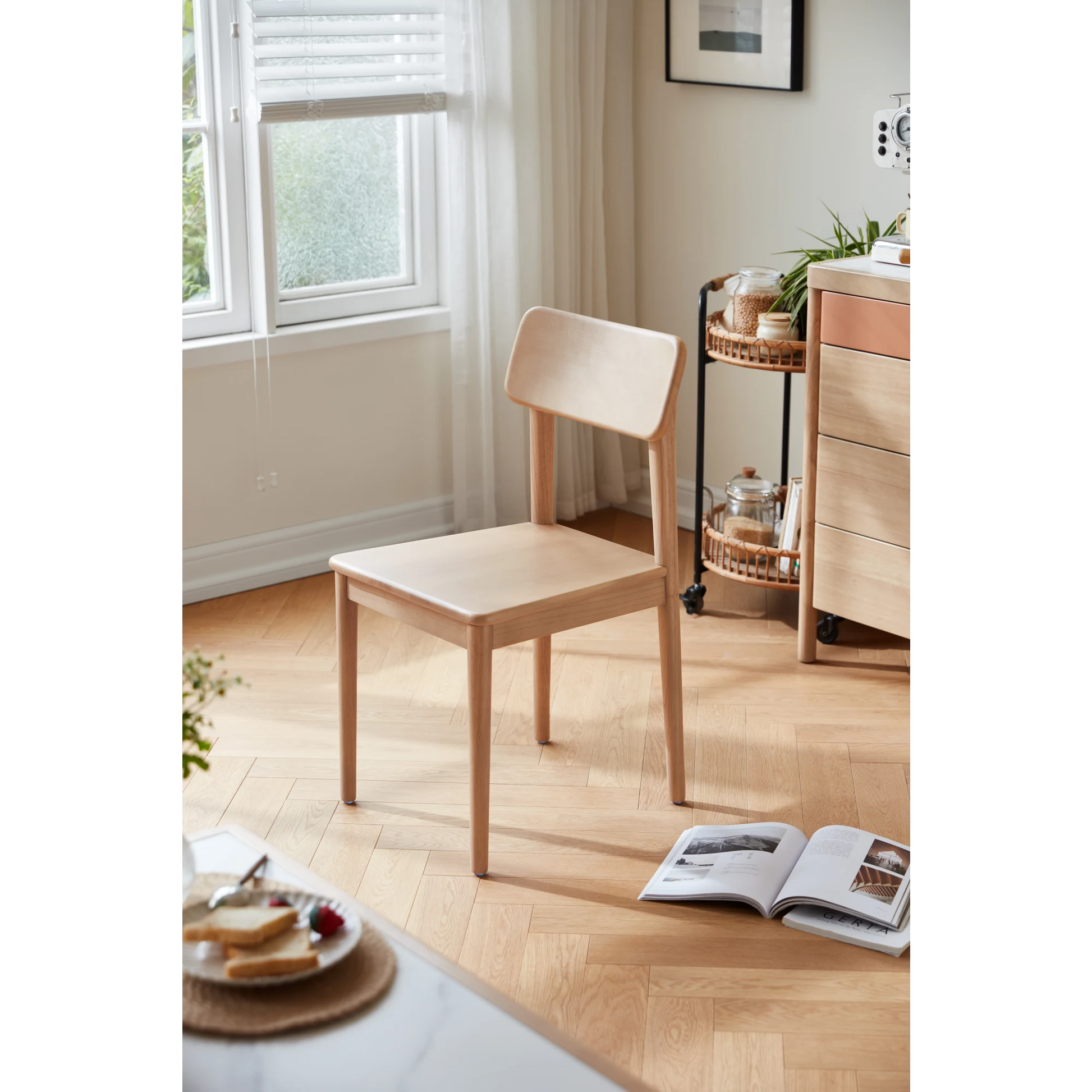 Linspire Bliss Solid Wood Dining Chair, Set of 2