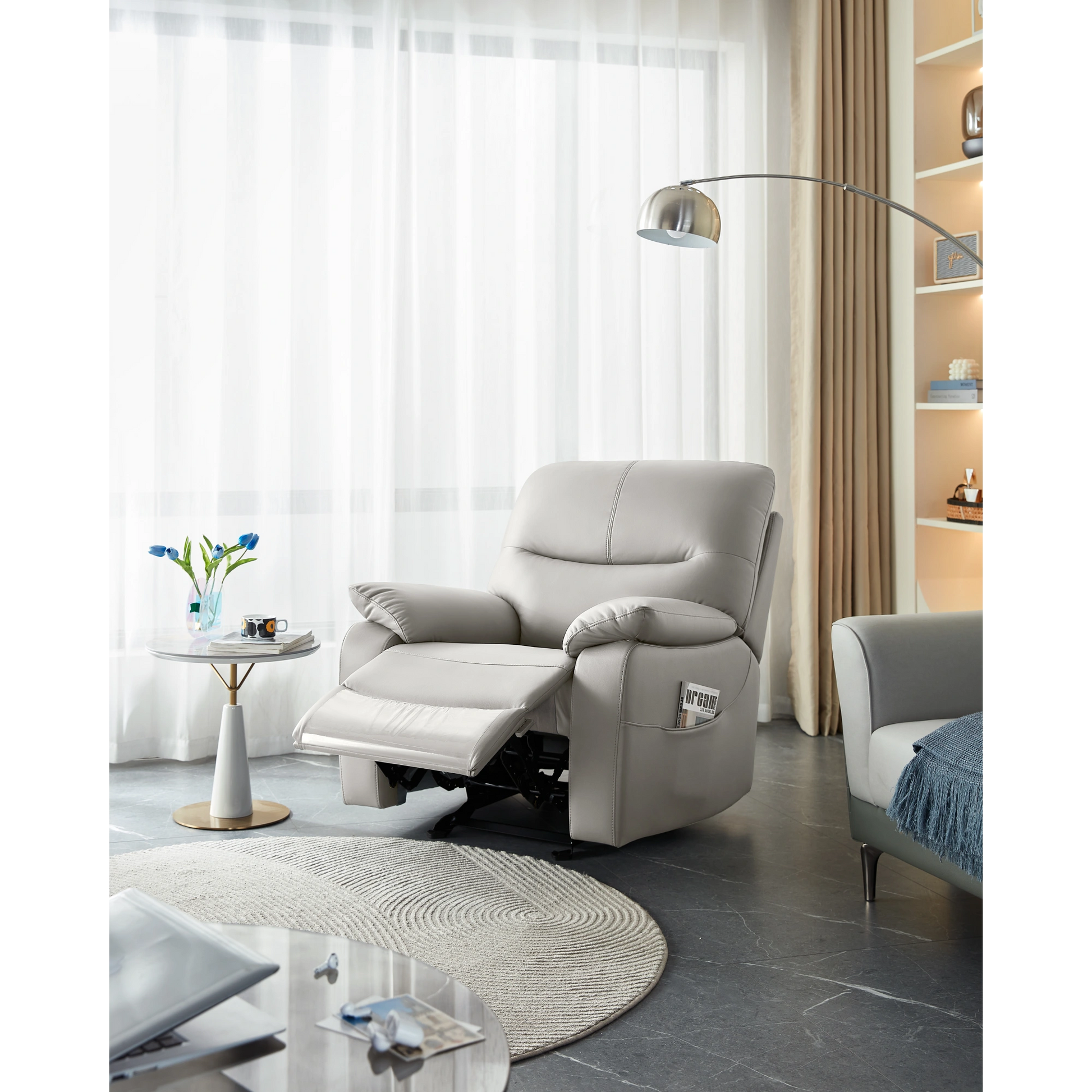 Linspire Arcane Recliner Chair, Grey