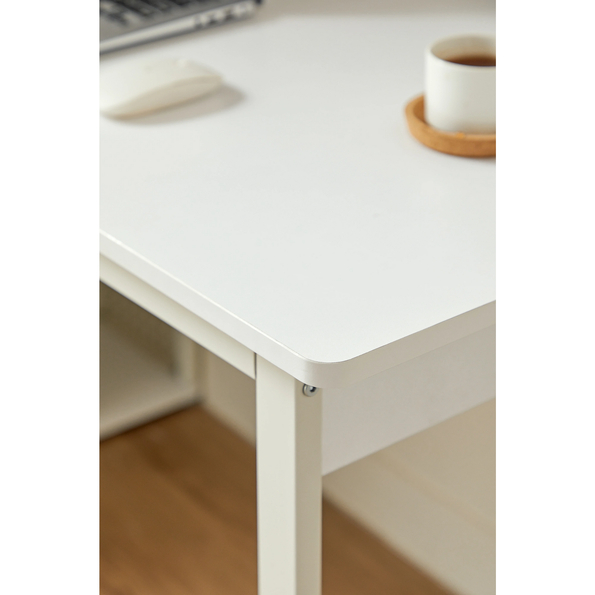 Linspire Ascend Desk with Shelves, White