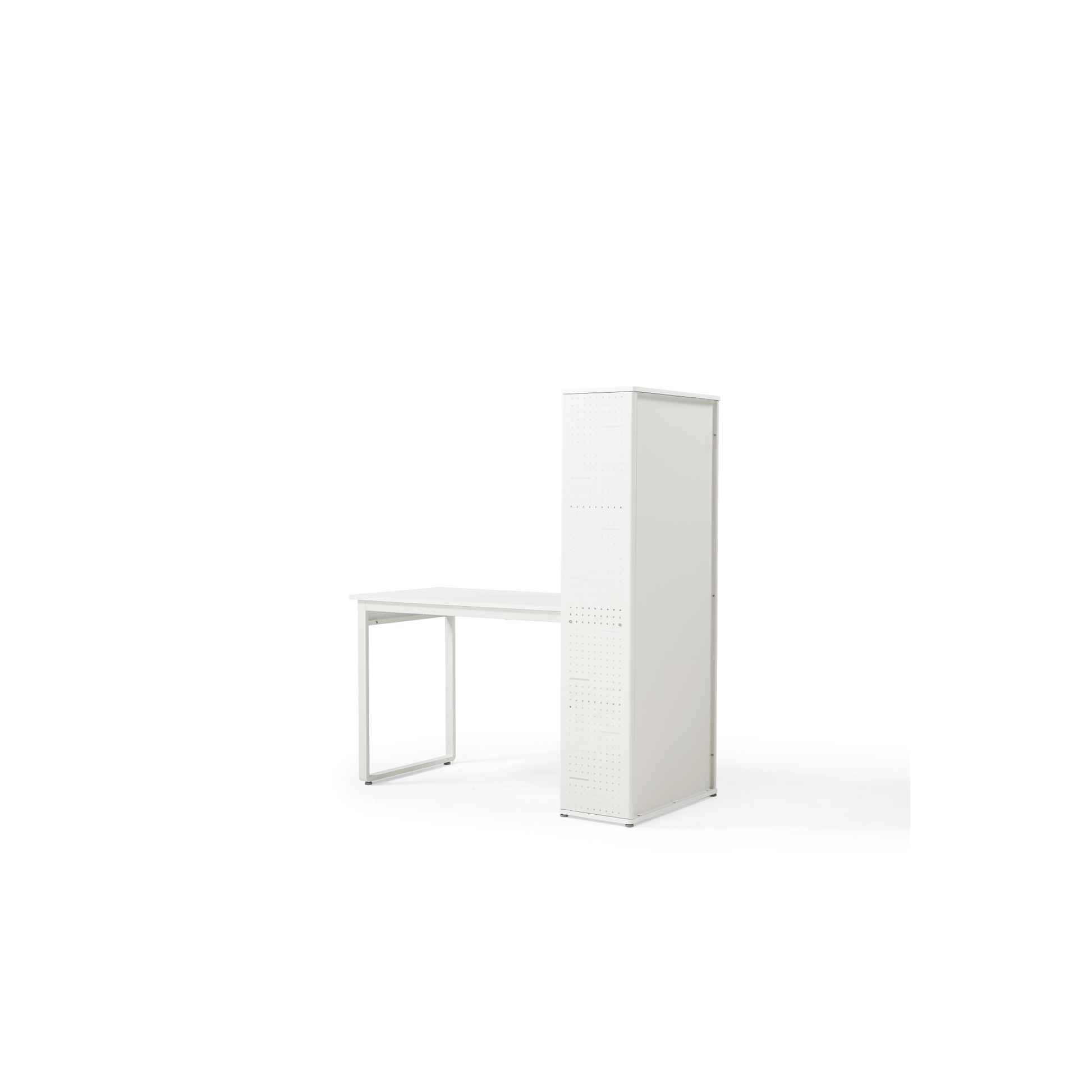 Linspire Ascend Desk with Shelves, White