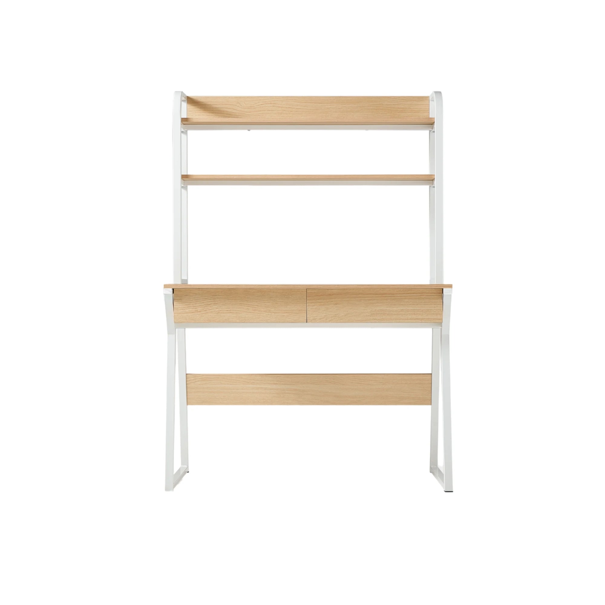 Linspire Axis Study Desk with 2 Drawers, 120cm, Natural Wood