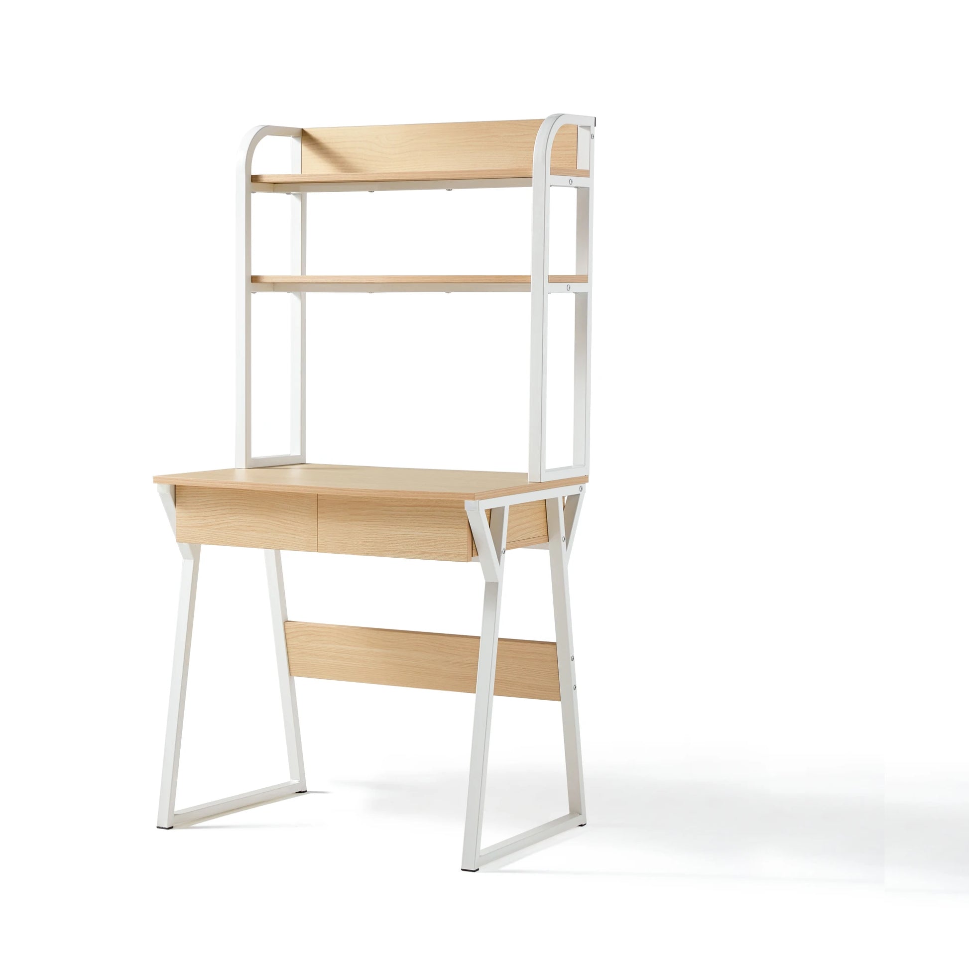 Linspire Axis Study Desk with 2 Drawers, 120cm, Natural Wood