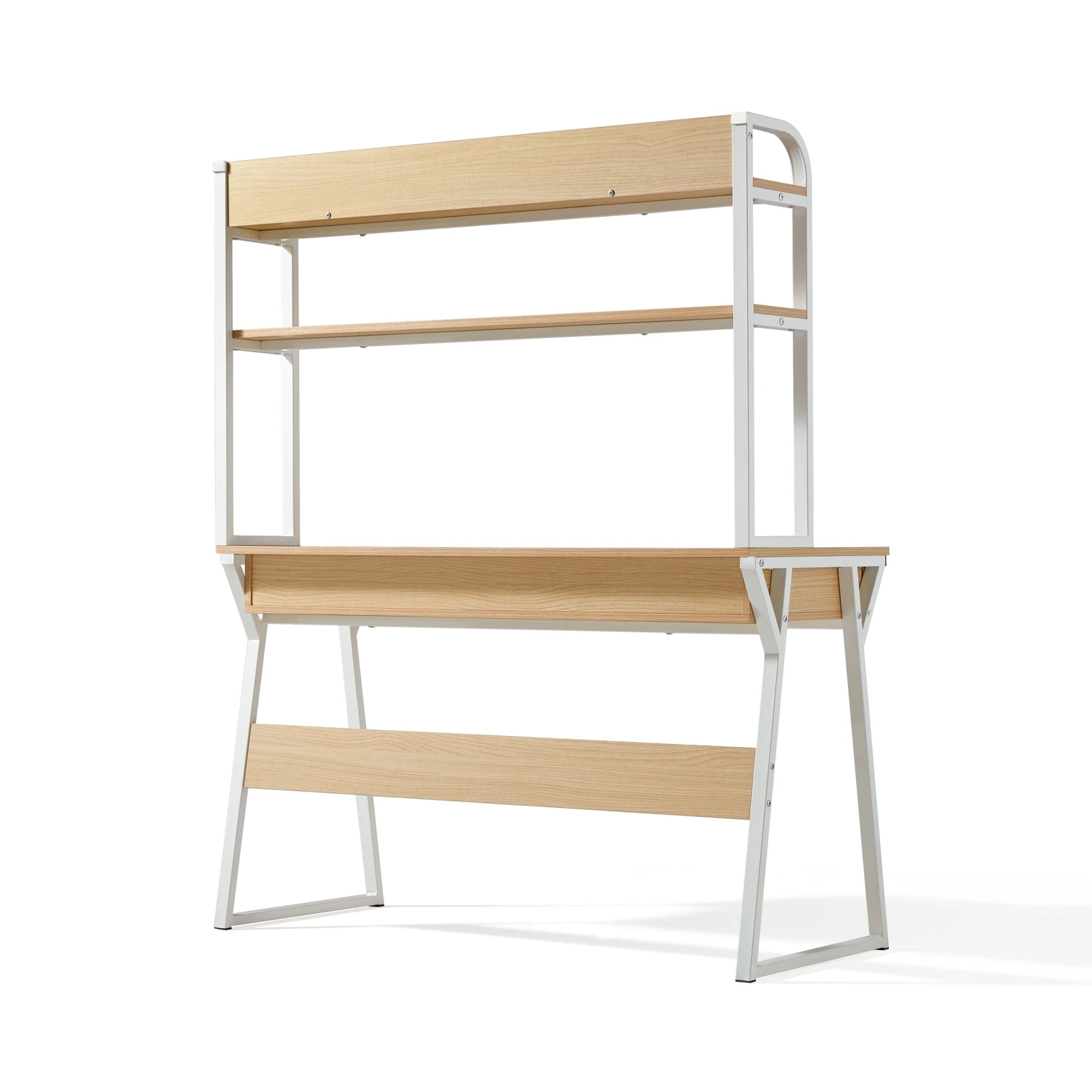 Linspire Axis Study Desk with 2 Drawers, 120cm, Natural Wood