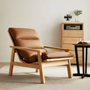 Linspire Bliss Solid Wood Armchair, Orange