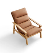 Linspire Bliss Solid Wood Armchair, Orange