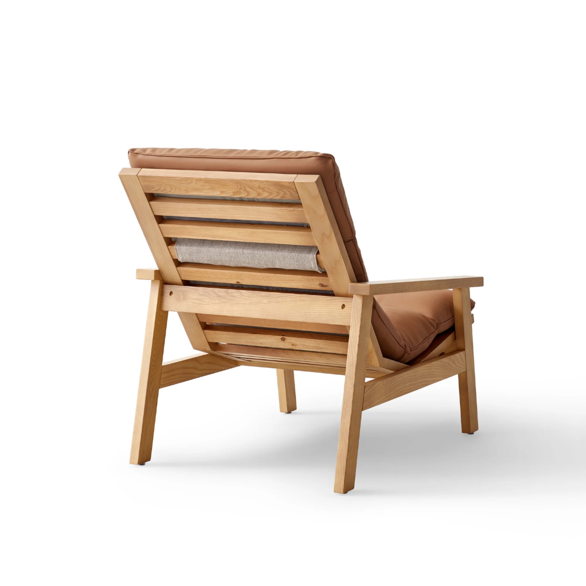 Linspire Bliss Solid Wood Armchair, Orange