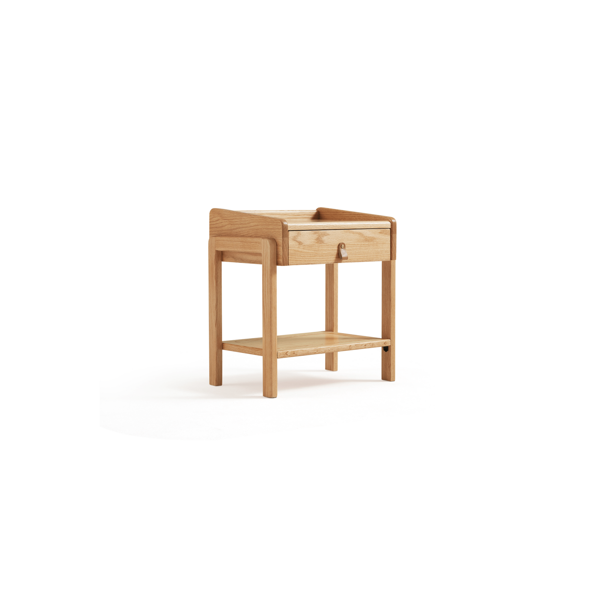 Linspire Flow Solid Wood Bedside Table