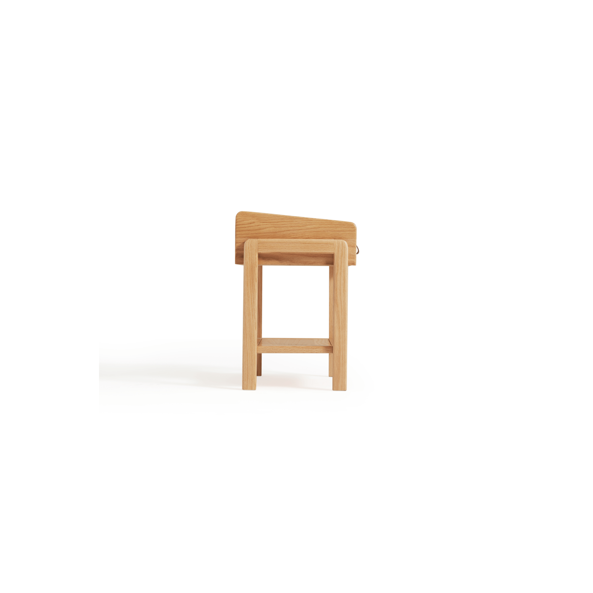 Linspire Flow Solid Wood Bedside Table