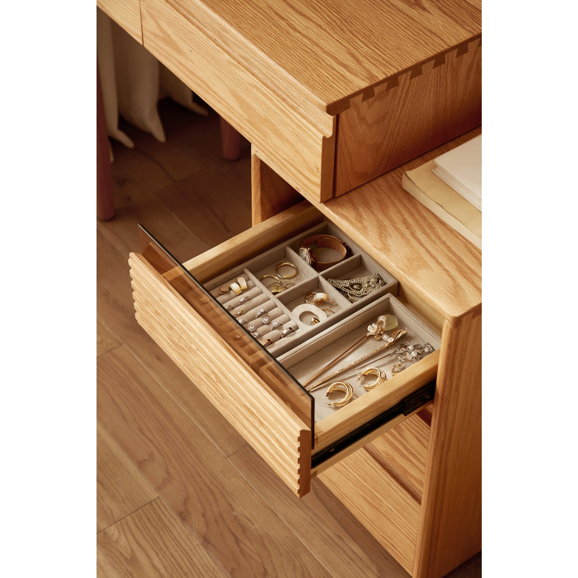 Linspire Flow Solid Wood Storage Cabinet