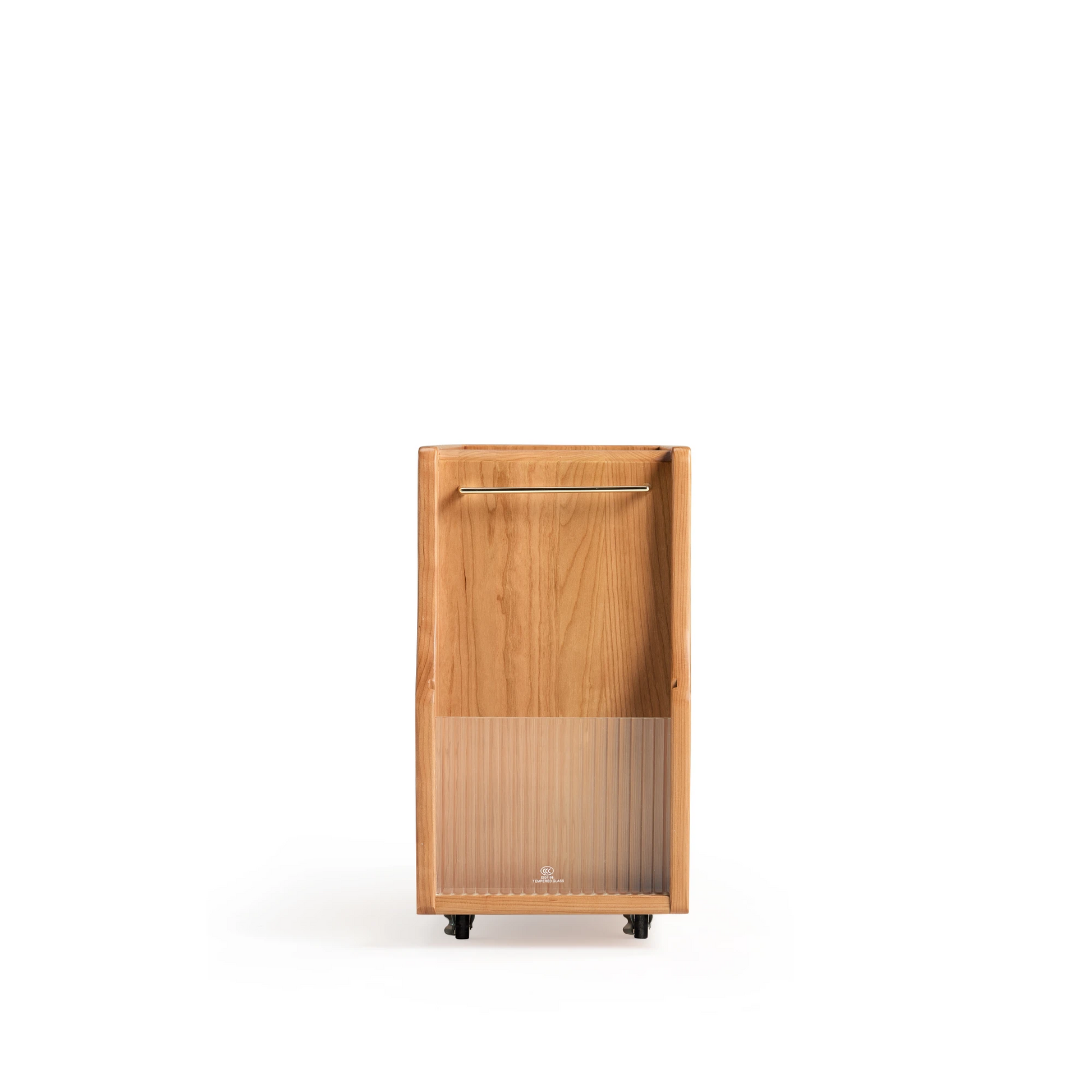 Linspire Flow Solid Wood Side Table with Wheels