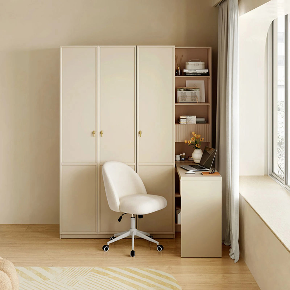 Linisphir Linspire Haven 3-Door Wardrobe Off-White – Urban Sales
