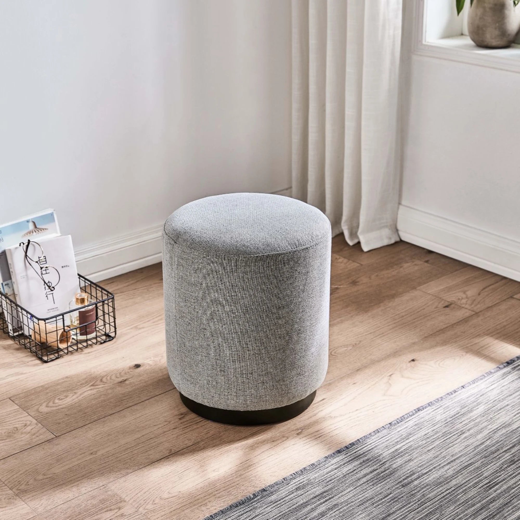 Linspire Juniper Dressing Stool, Grey, Furniture | Urban Sales