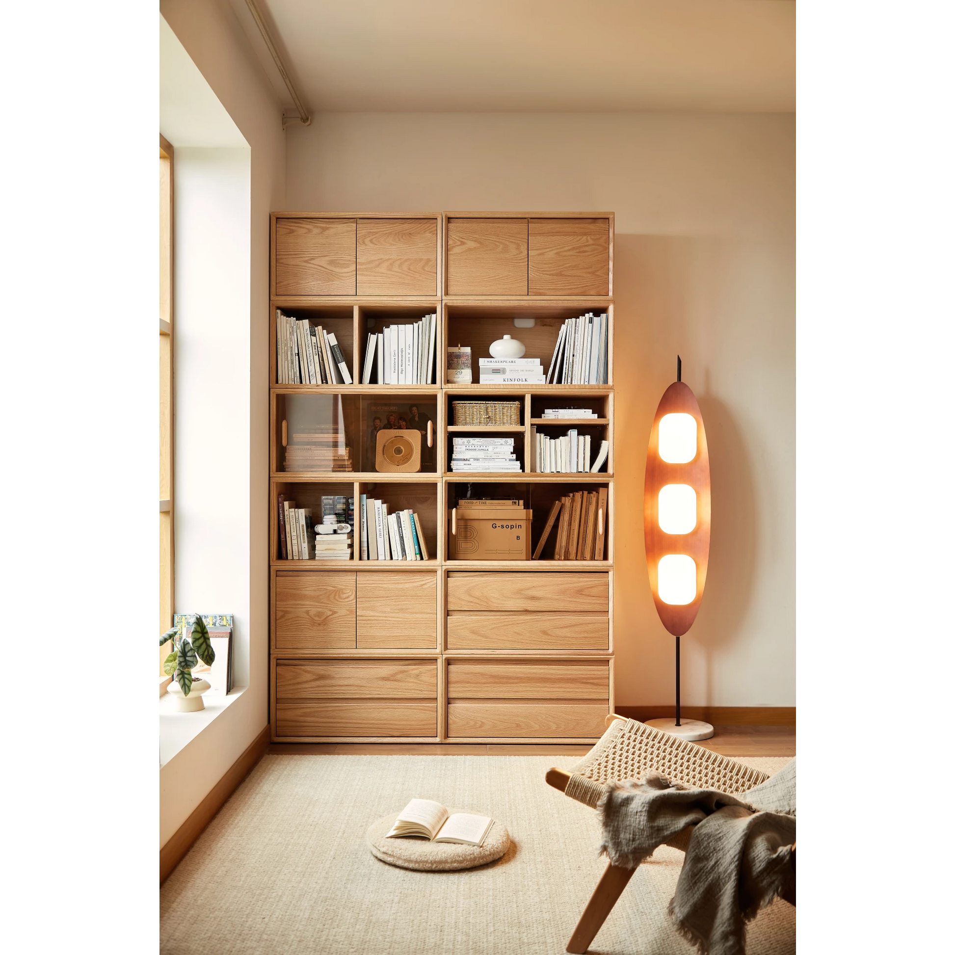 Linspire Lumis Set of 6 Solid Wood Modular Entertainment Unit