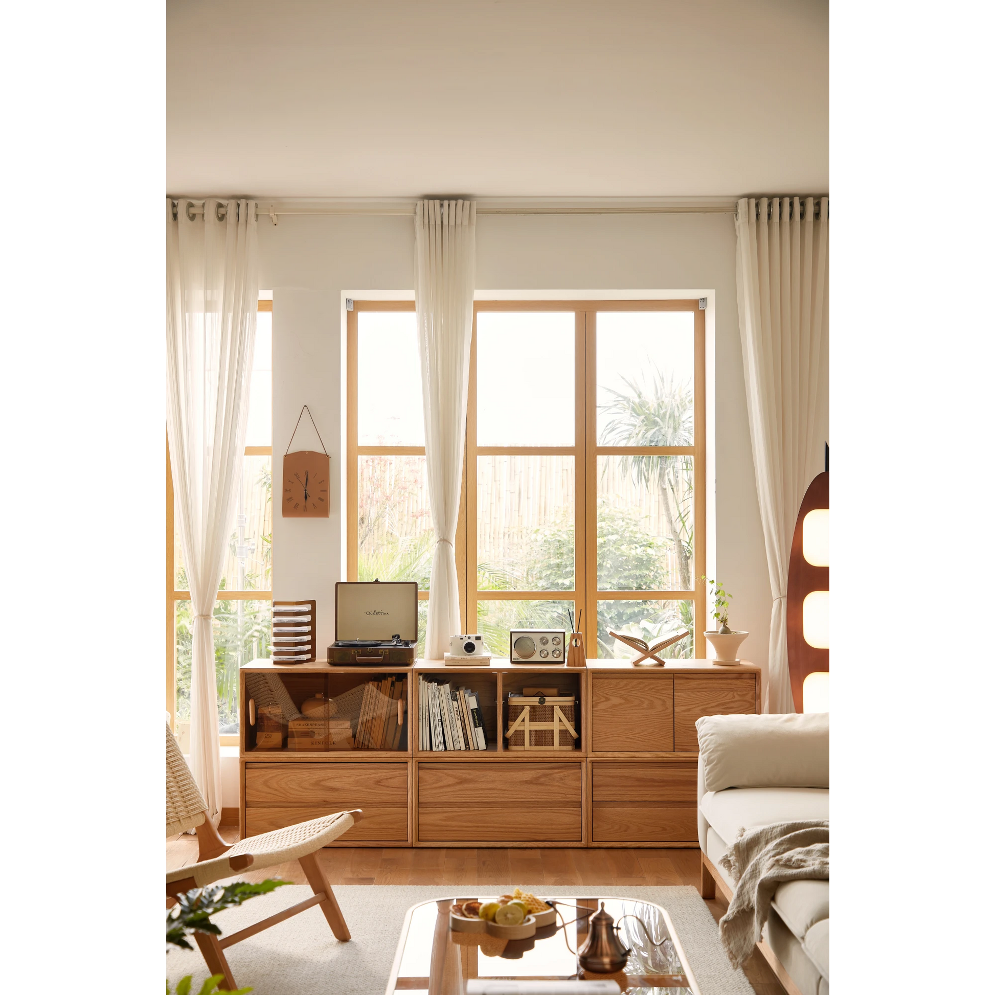 Linspire Lumis Set of 6 Solid Wood Modular Entertainment Unit