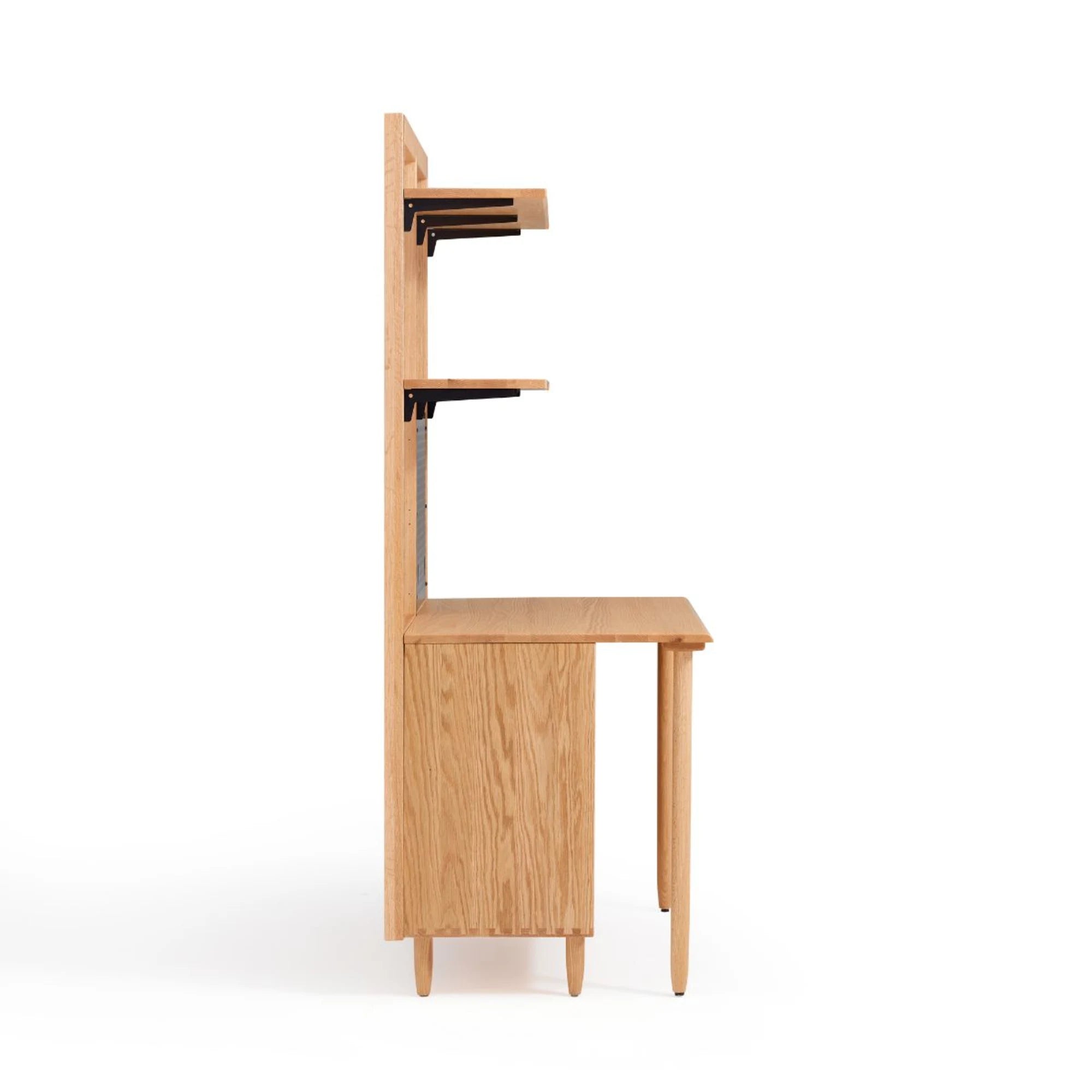 Linspire Noble Desk with Shelf, 120cm, Natural Wood
