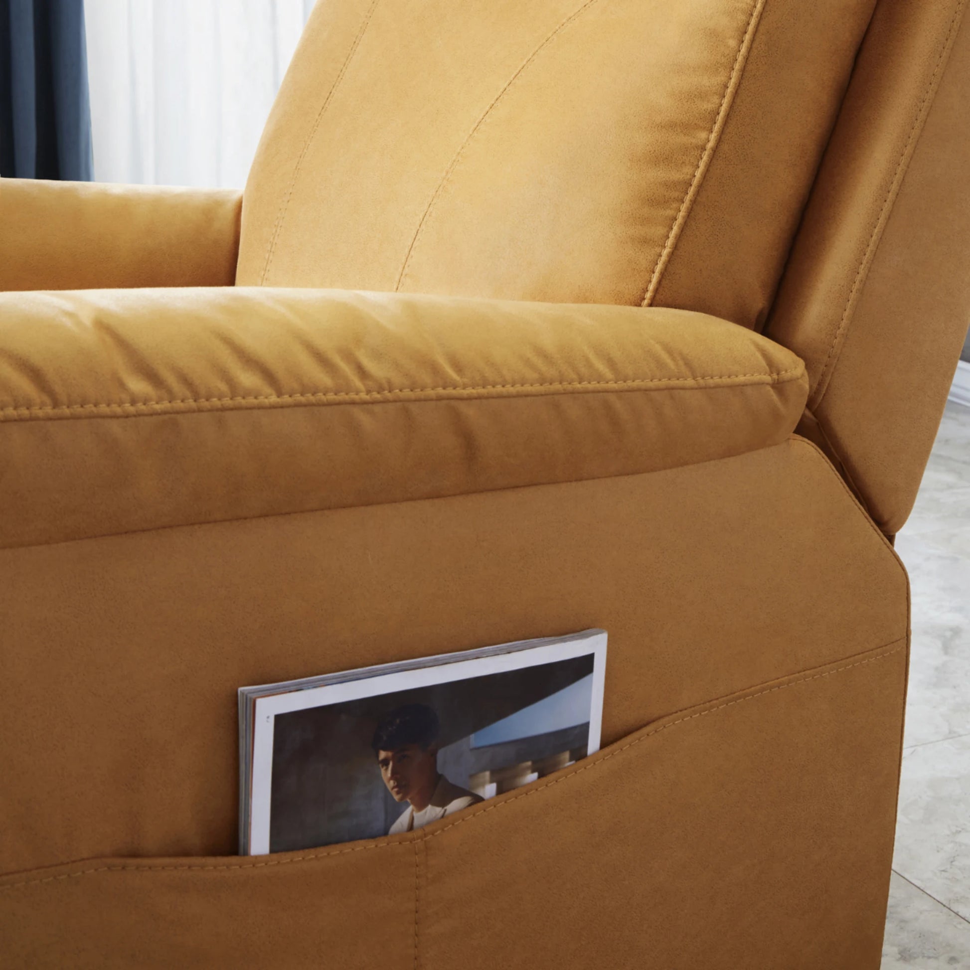 Linspire Riddle Recliner Chair, Sunrise Orange