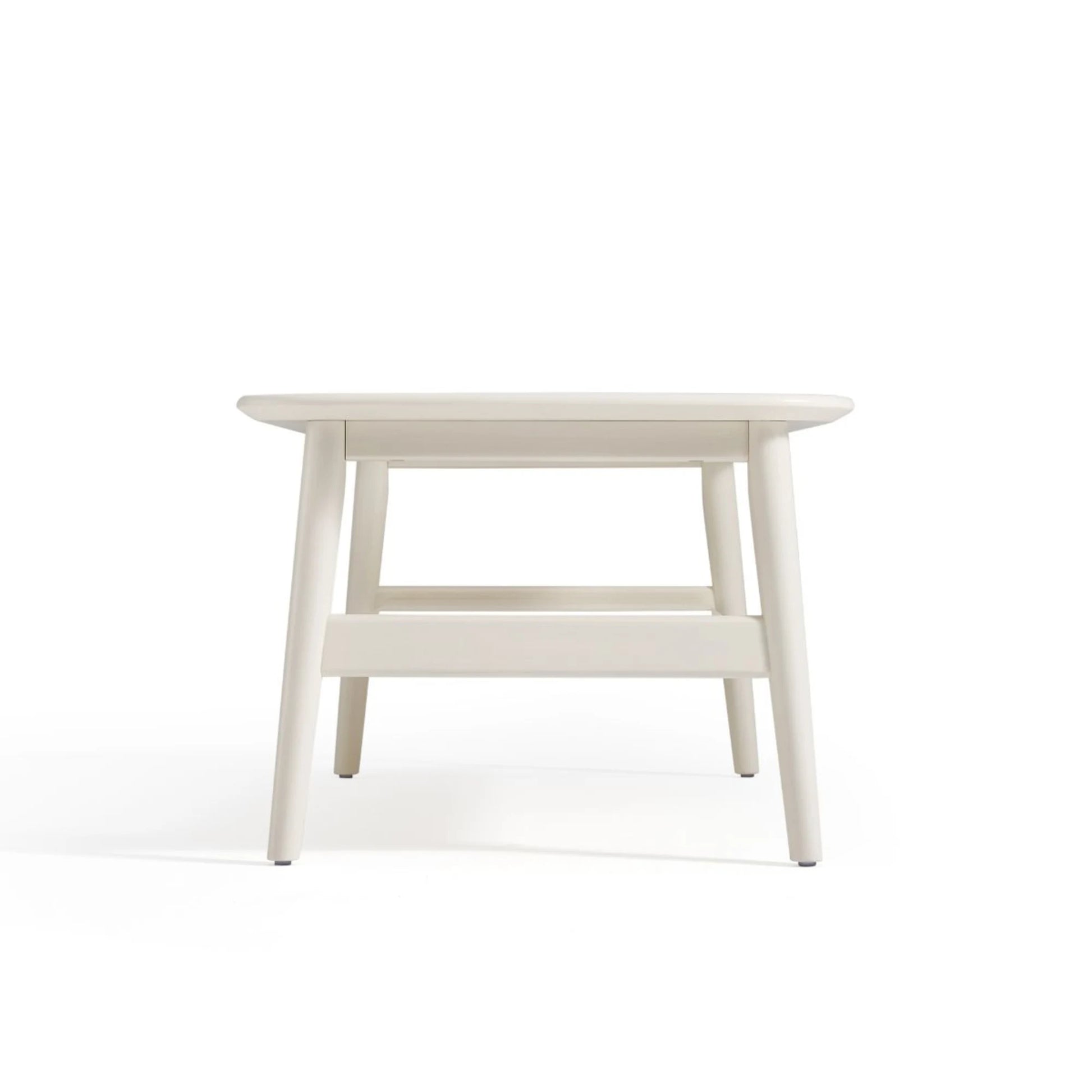 Linspire Ventus Coffee Table with Glass Top, 100cm, White