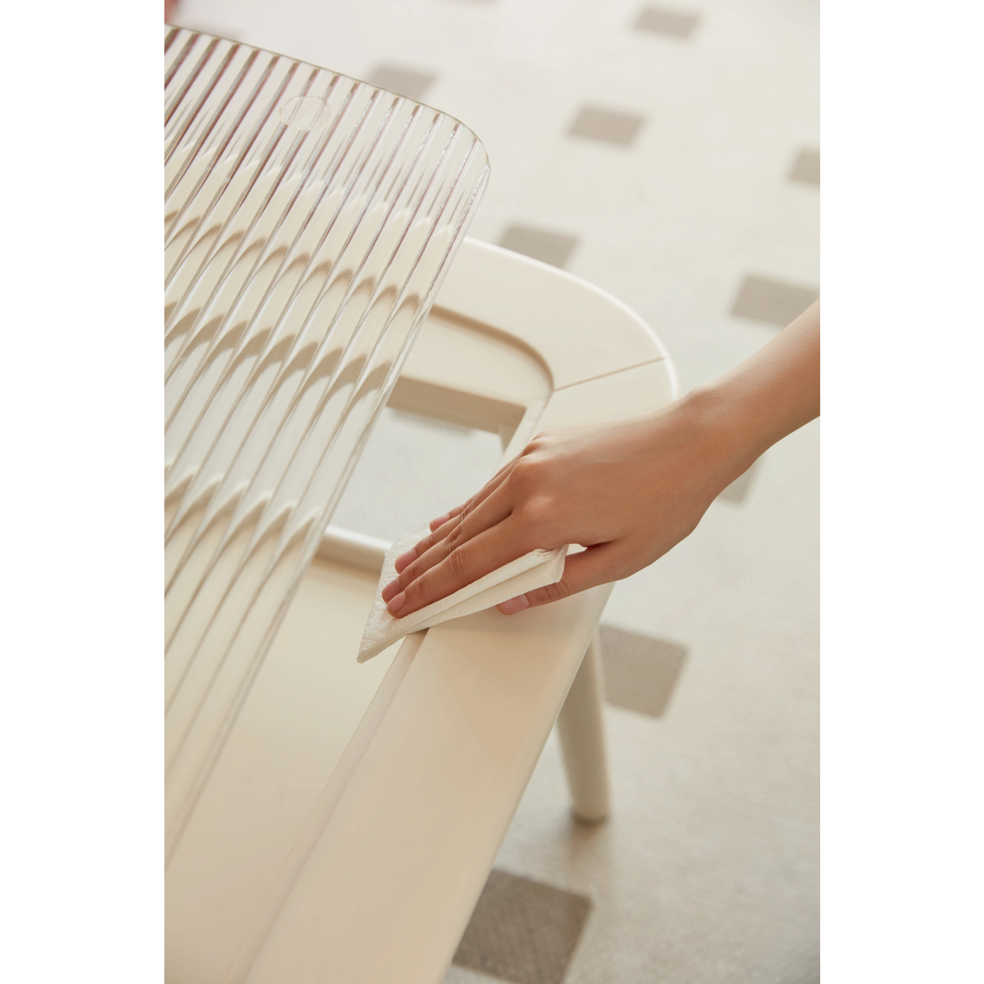 Linspire Ventus Coffee Table with Glass Top, 120cm, White