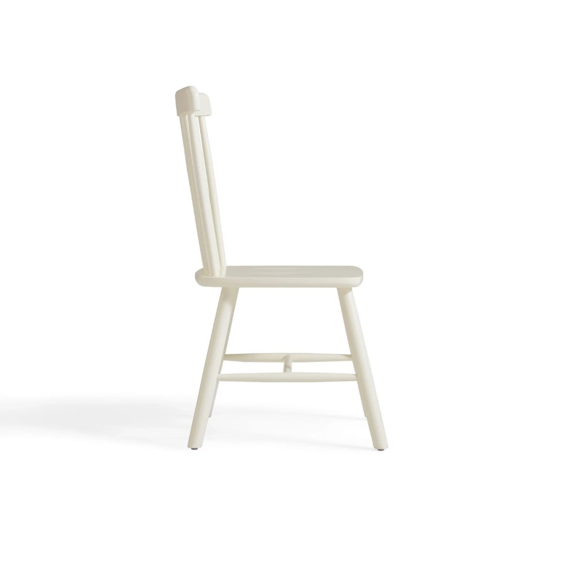 Linspire Ventus Solid Wood Dining Chairs, White, Set of 2