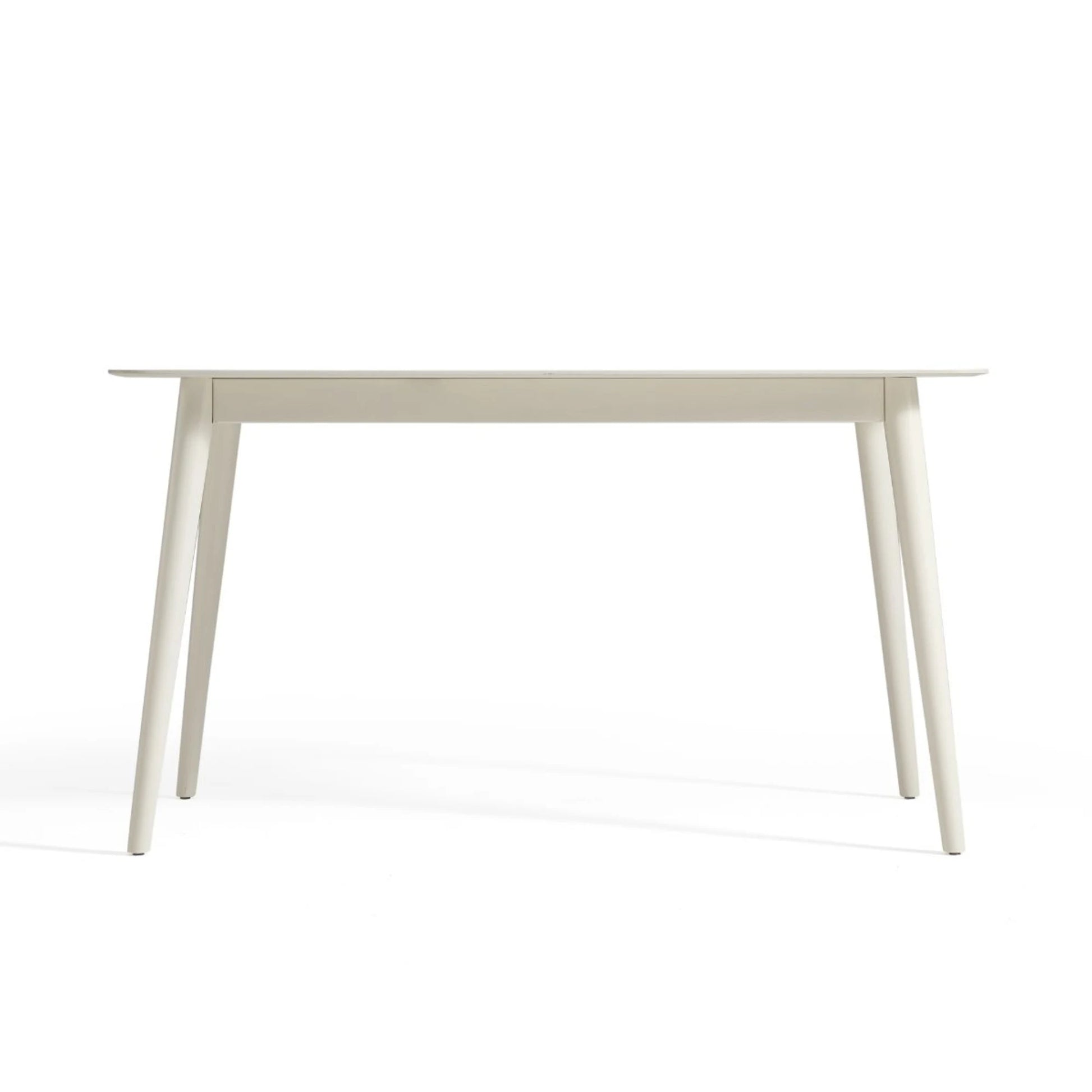 Linspire Ventus Dining Table With Sintered Marble Top, White