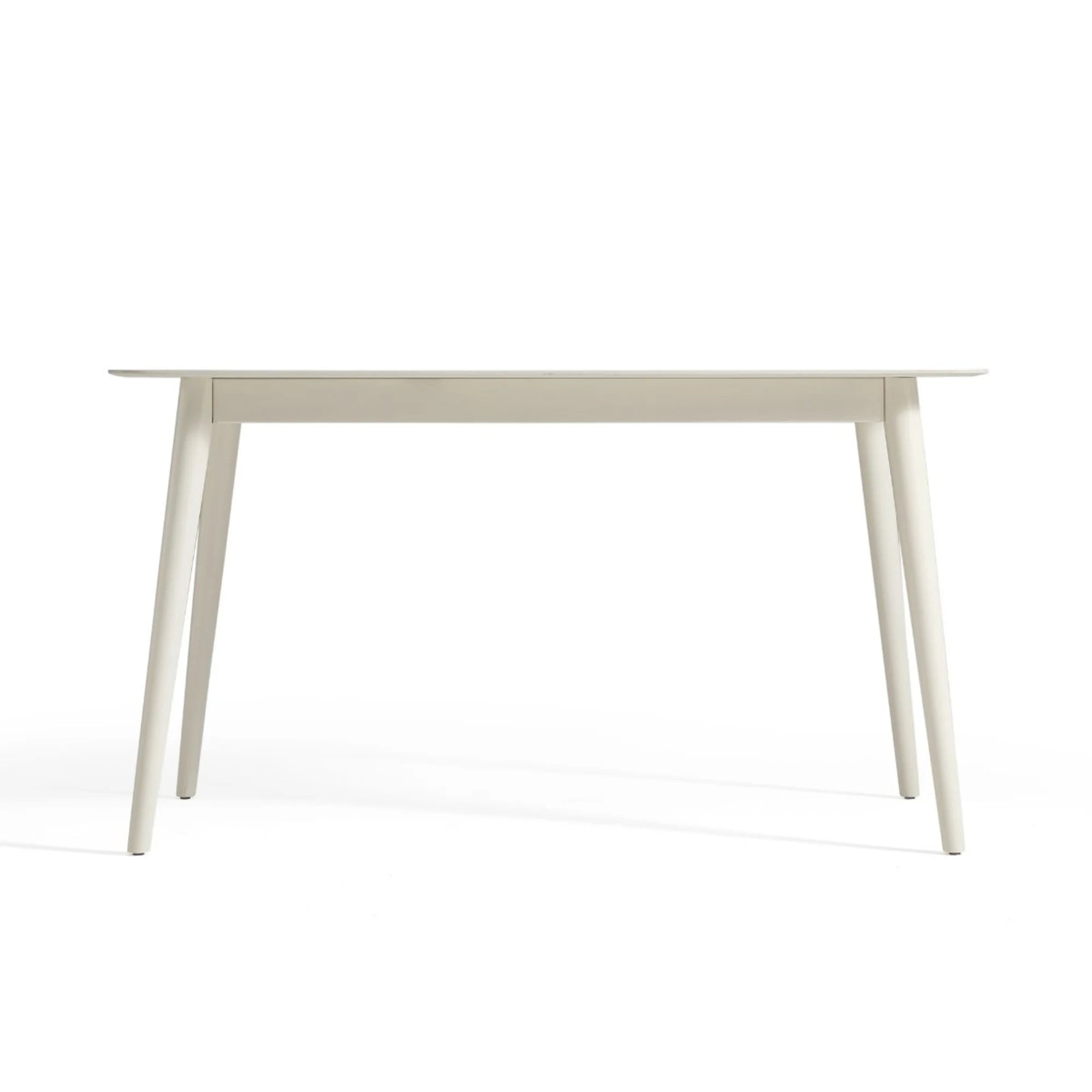Linspire Ventus Dining Table With Sintered Marble Top, White