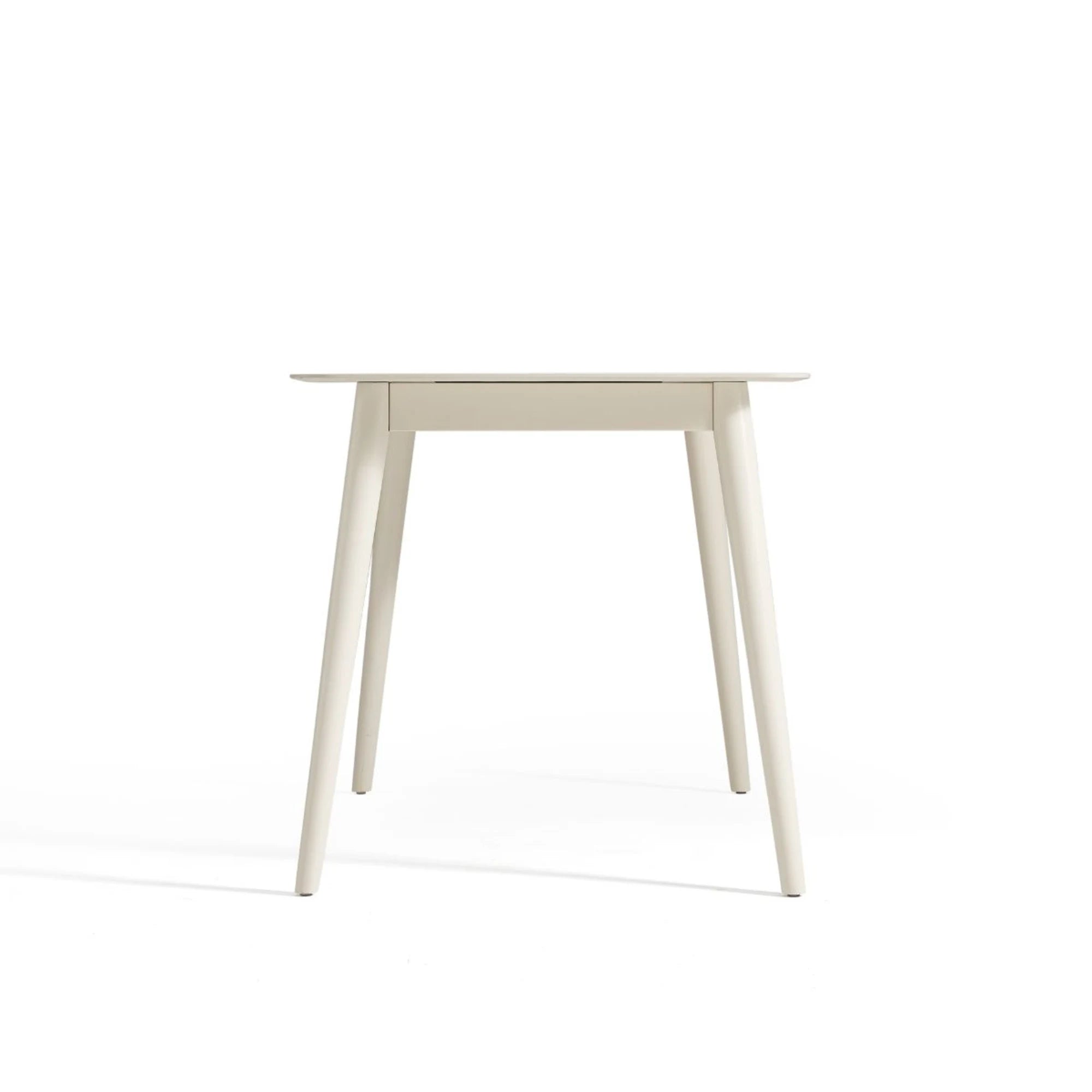 Linspire Ventus Dining Table With Sintered Marble Top, White