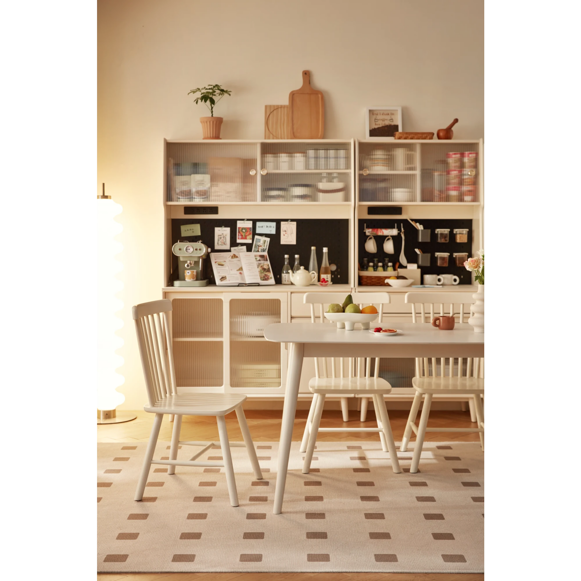 Linspire Ventus Dining Table With Sintered Marble Top, White