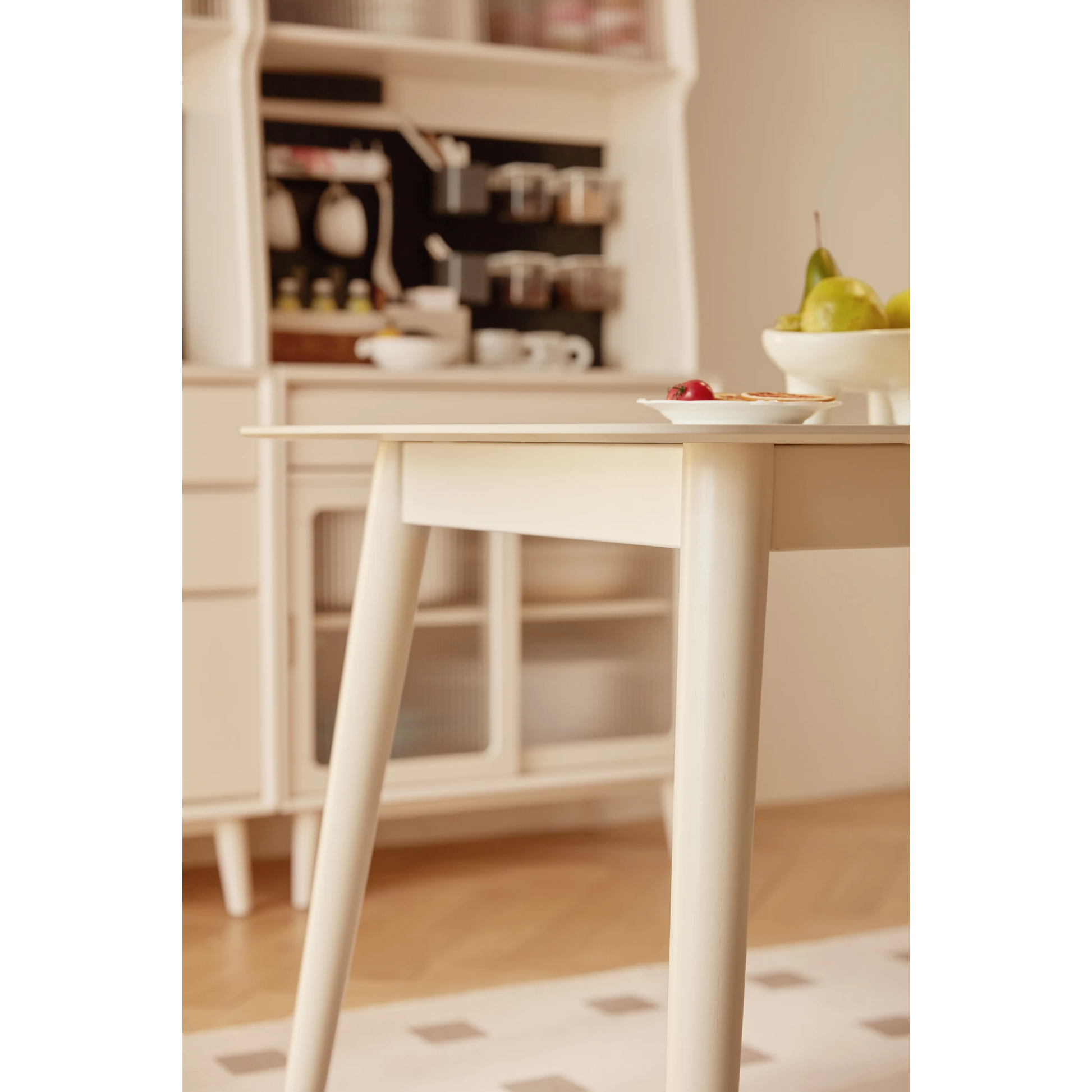 Linspire Ventus Dining Table With Sintered Marble Top, White
