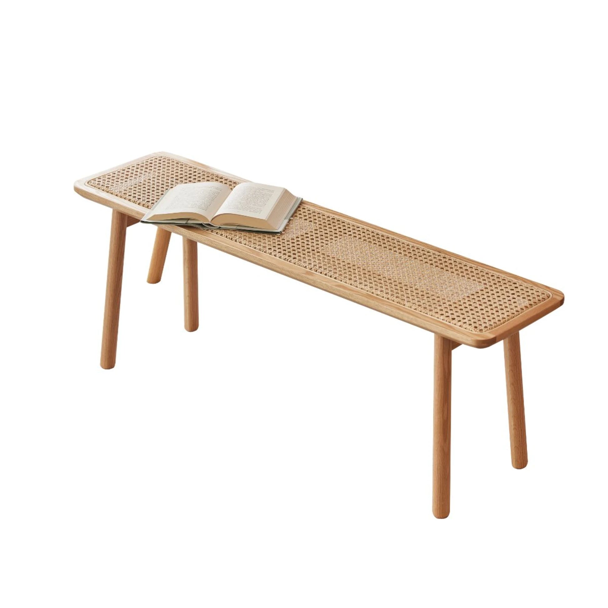Solidwood Fuji Rattan Bench, 80cm