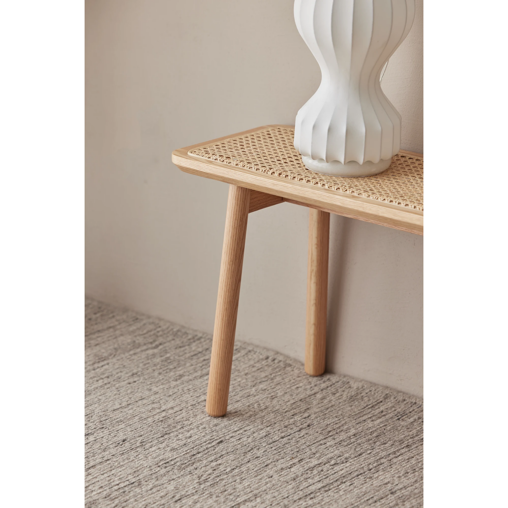 Solidwood Fuji Rattan Bench, 80cm