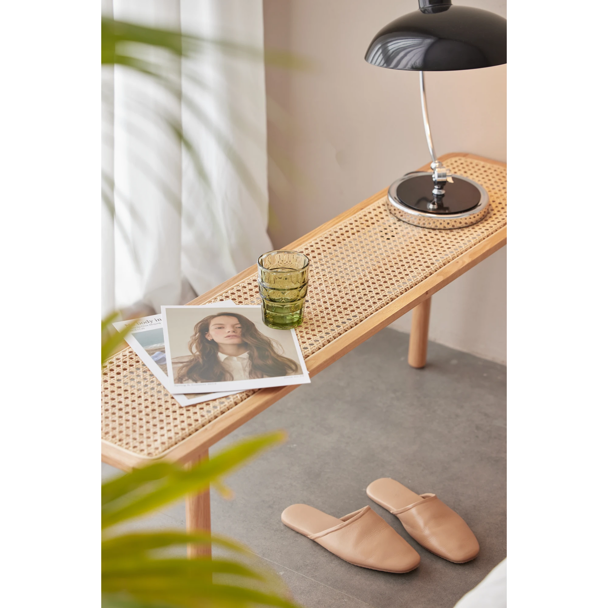 Solidwood Fuji Rattan Bench, 120cm