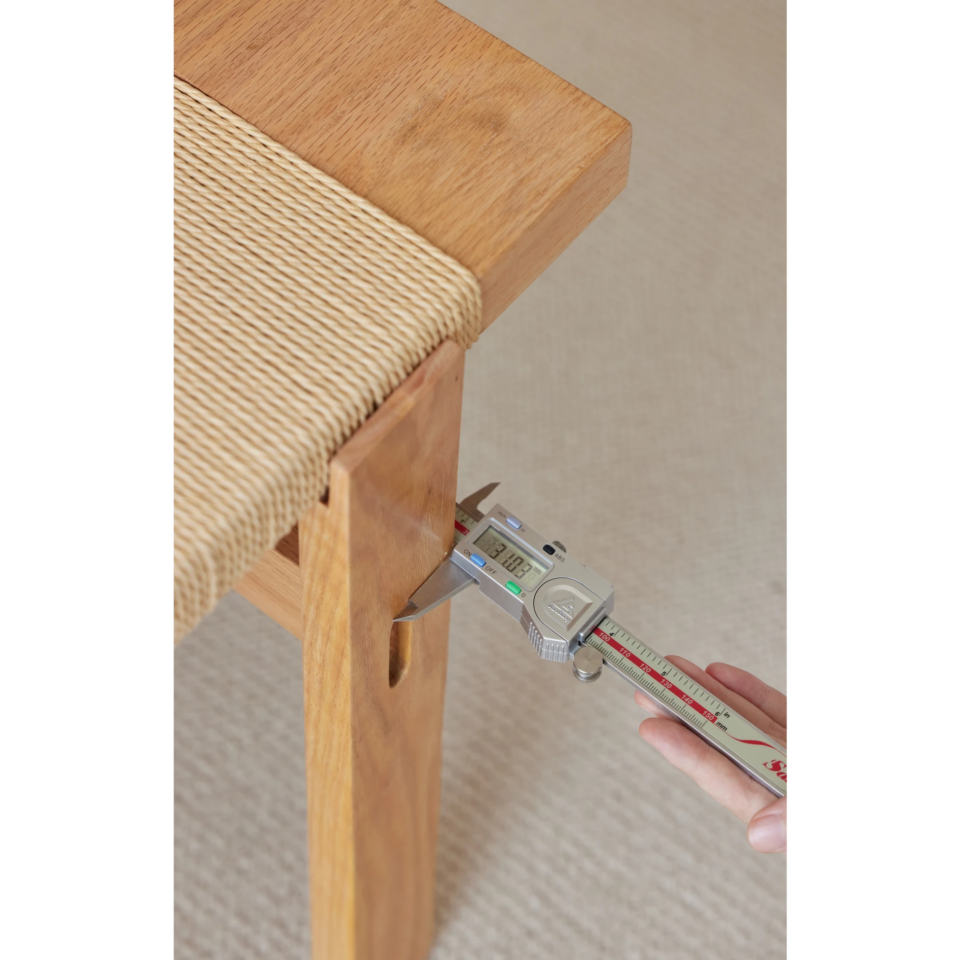 Solidwood Amber Rope Bench, 120cm