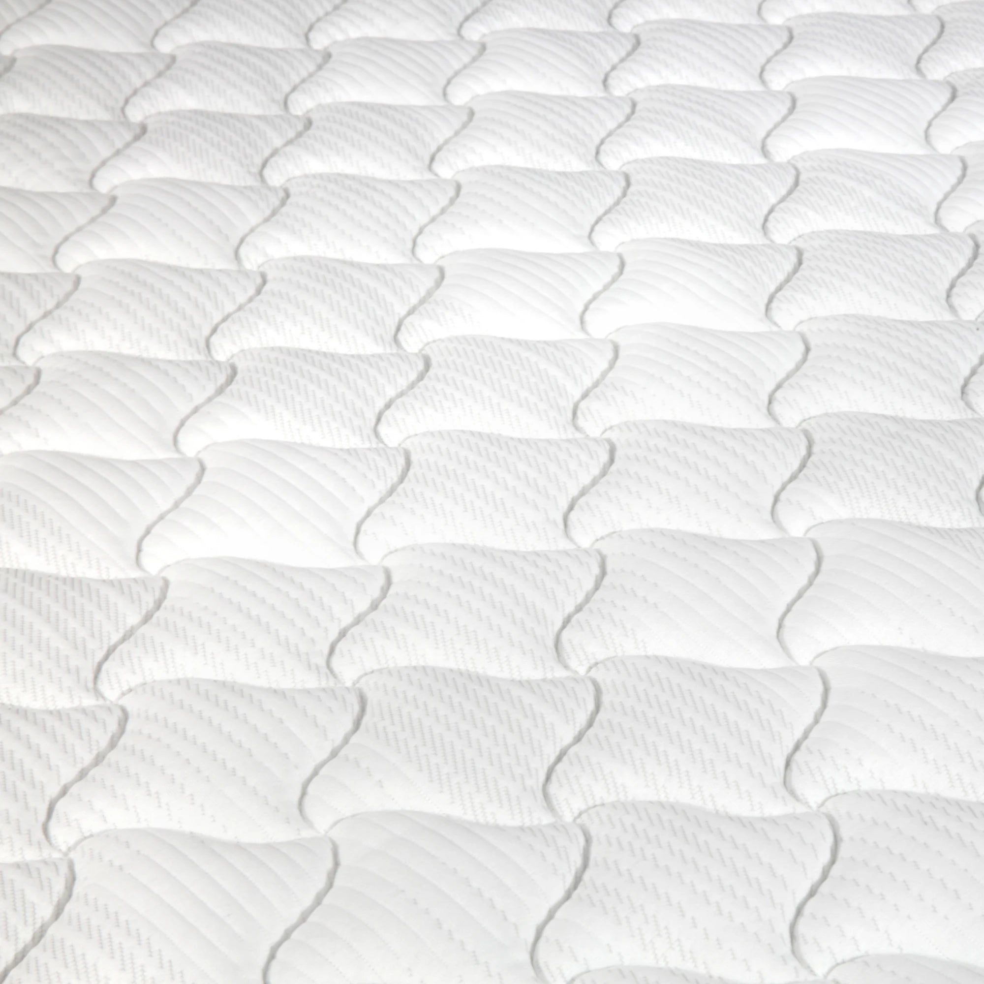 Lumo Comfort Hybrid Mattress, Medium Firm, White, Grey