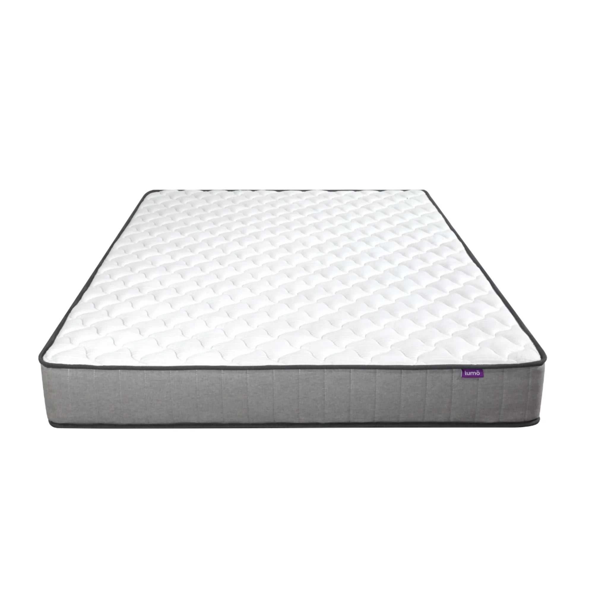 Lumo Comfort Hybrid Mattress, Medium Firm, White, Grey
