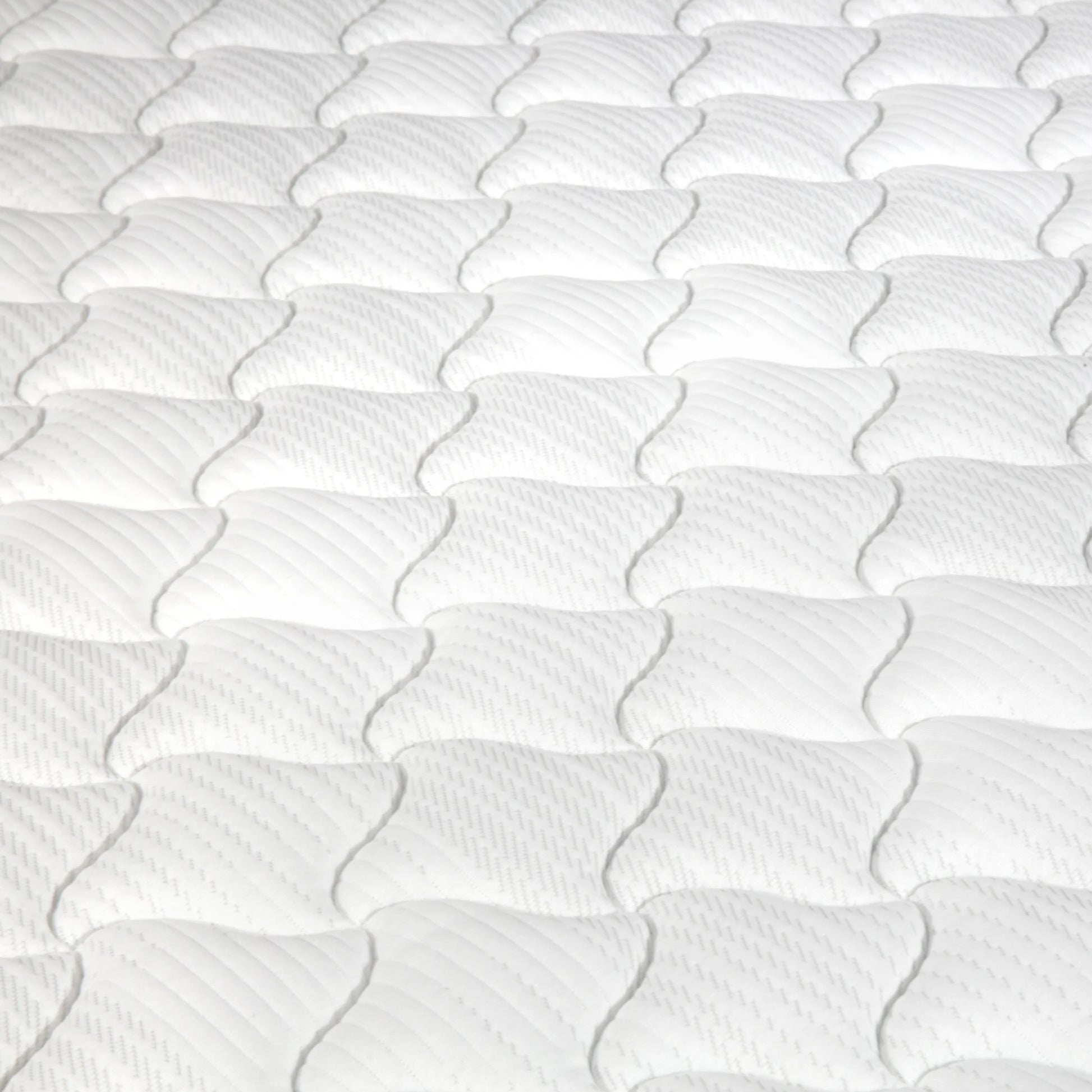 Lumo Comfort Hybrid Mattress, Medium Firm, White, Grey