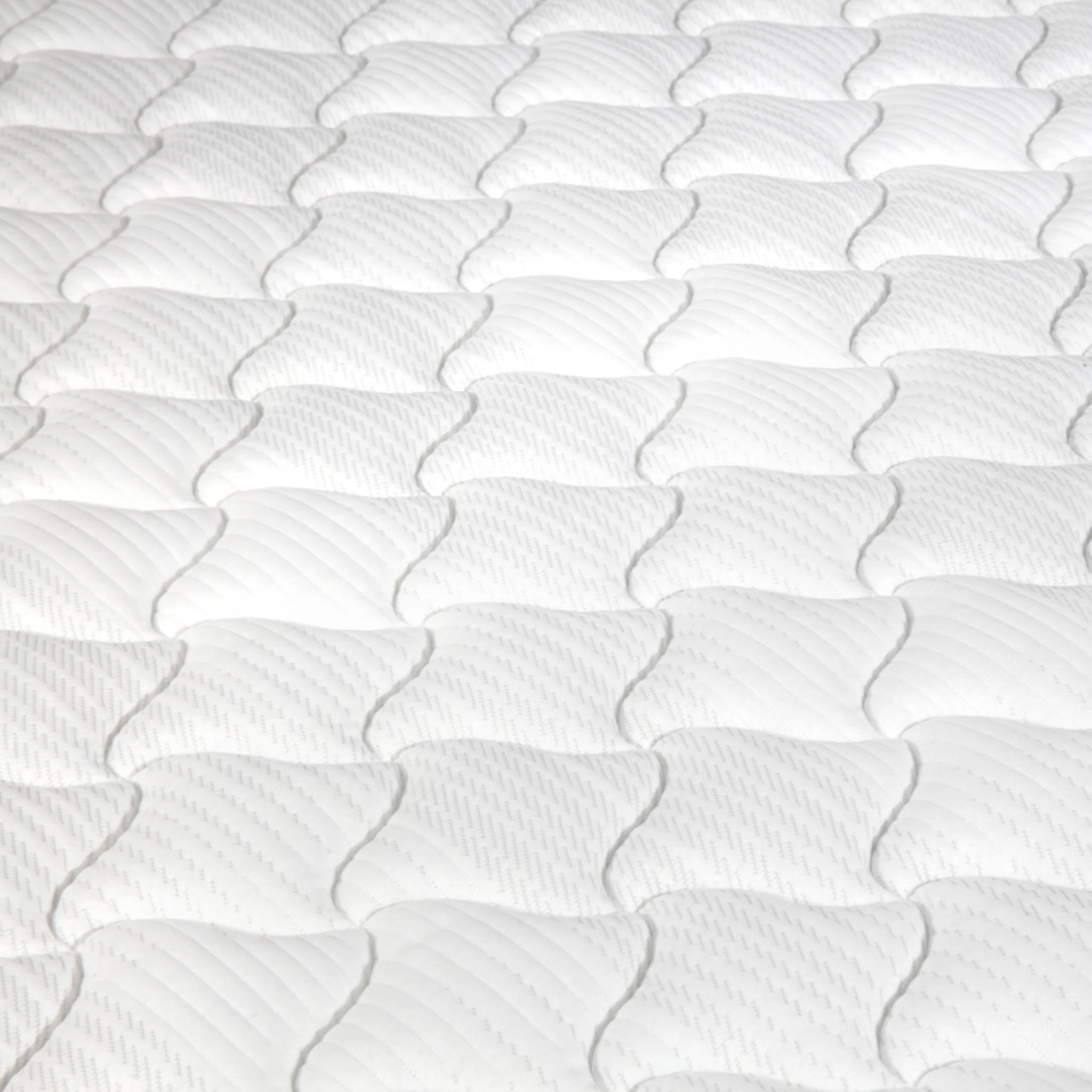 Lumo Comfort Hybrid Mattress, Medium Firm, White, Grey