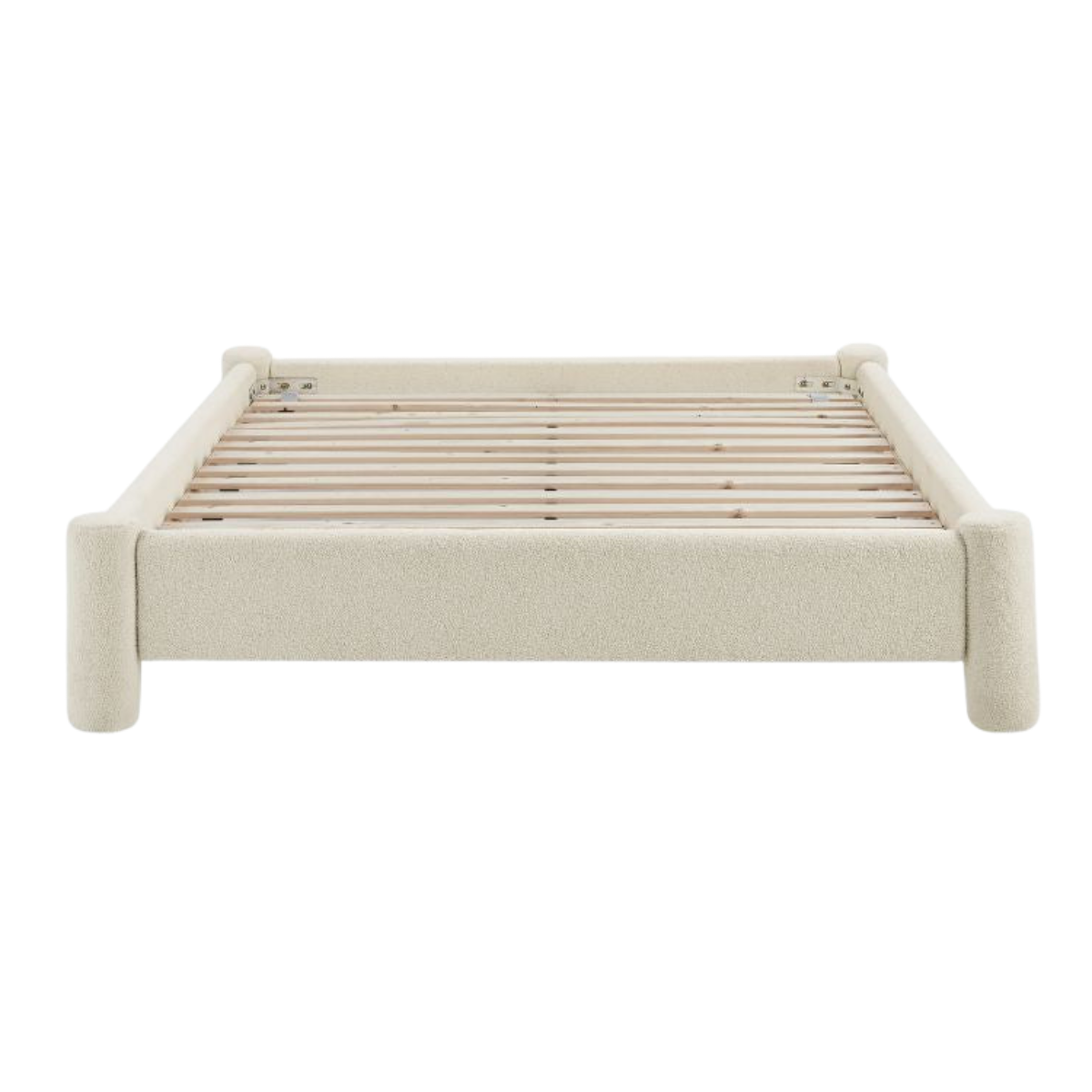 Lifely Zach Boucle Bed Base, Off-White