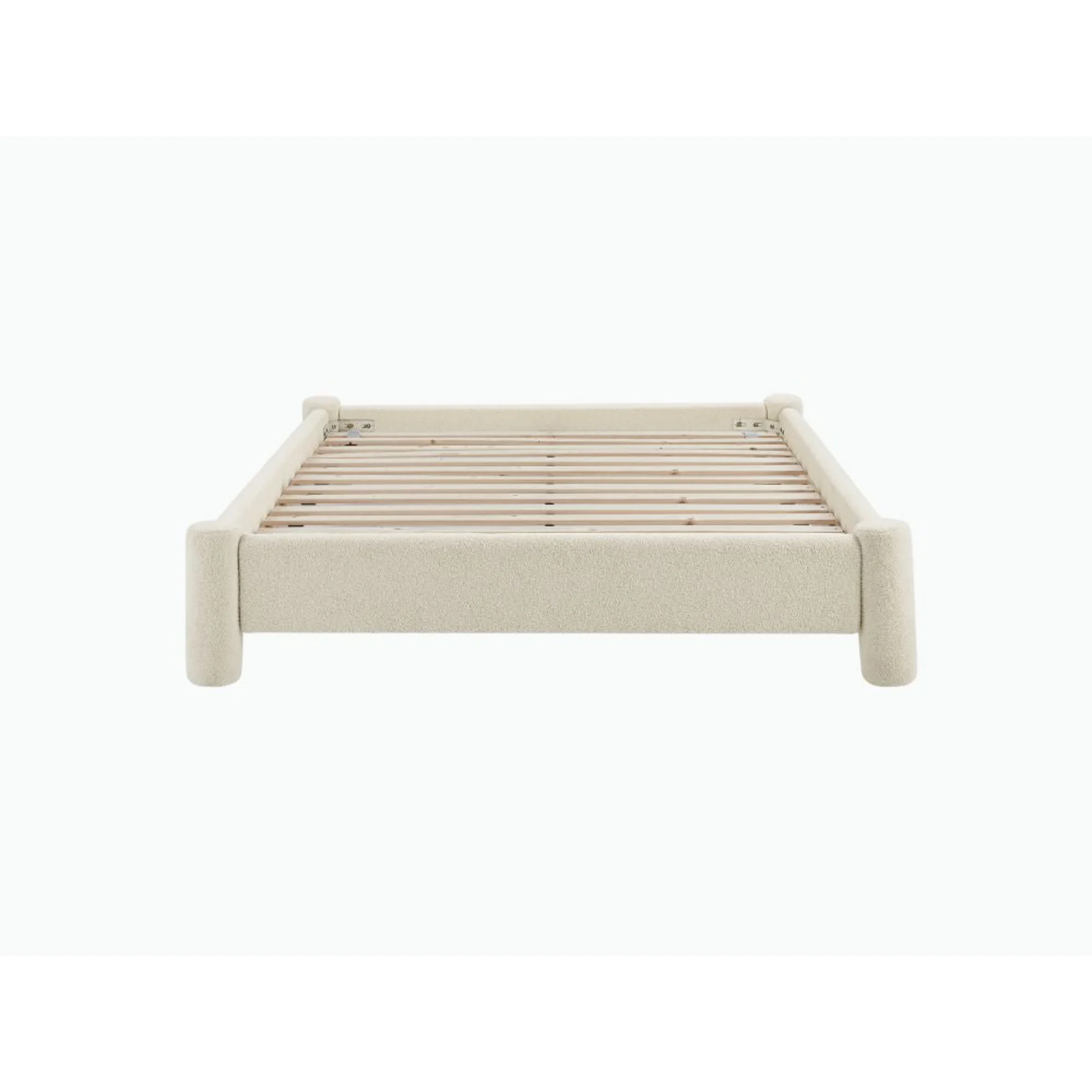 Lifely Zach Boucle Bed Base, Off-White