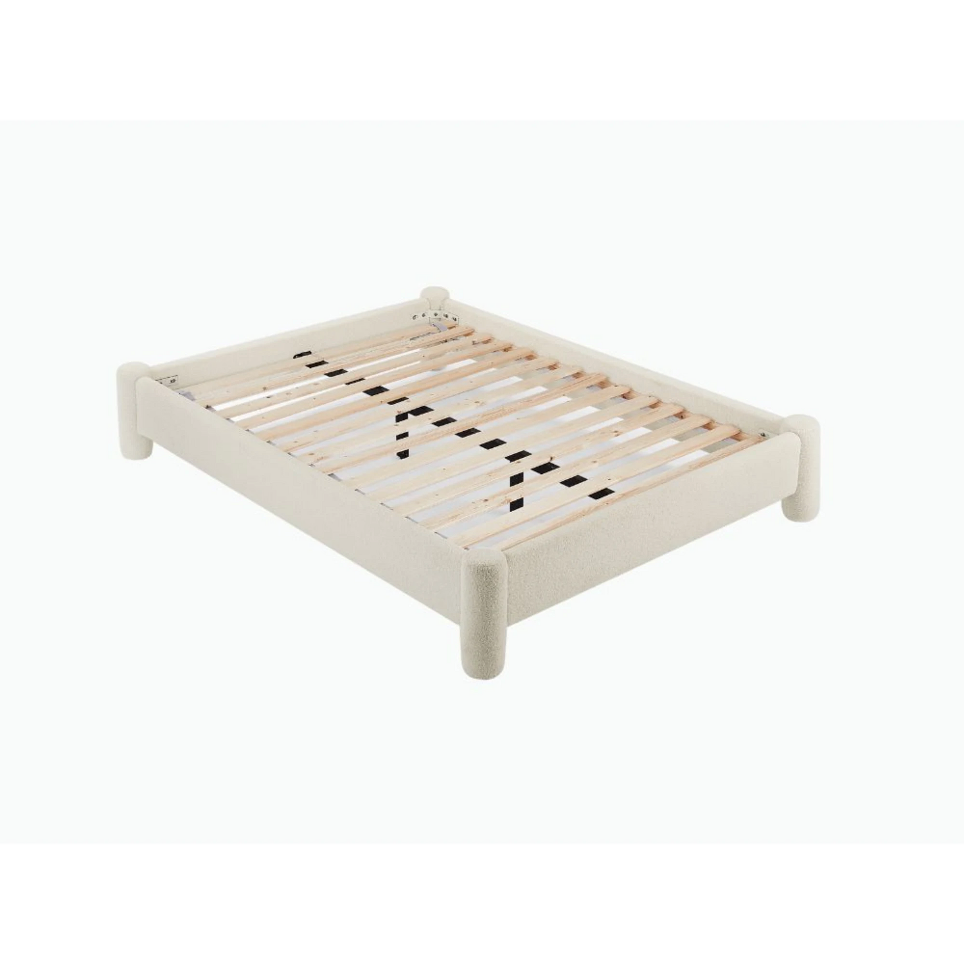 Lifely Zach Boucle Bed Base, Off-White