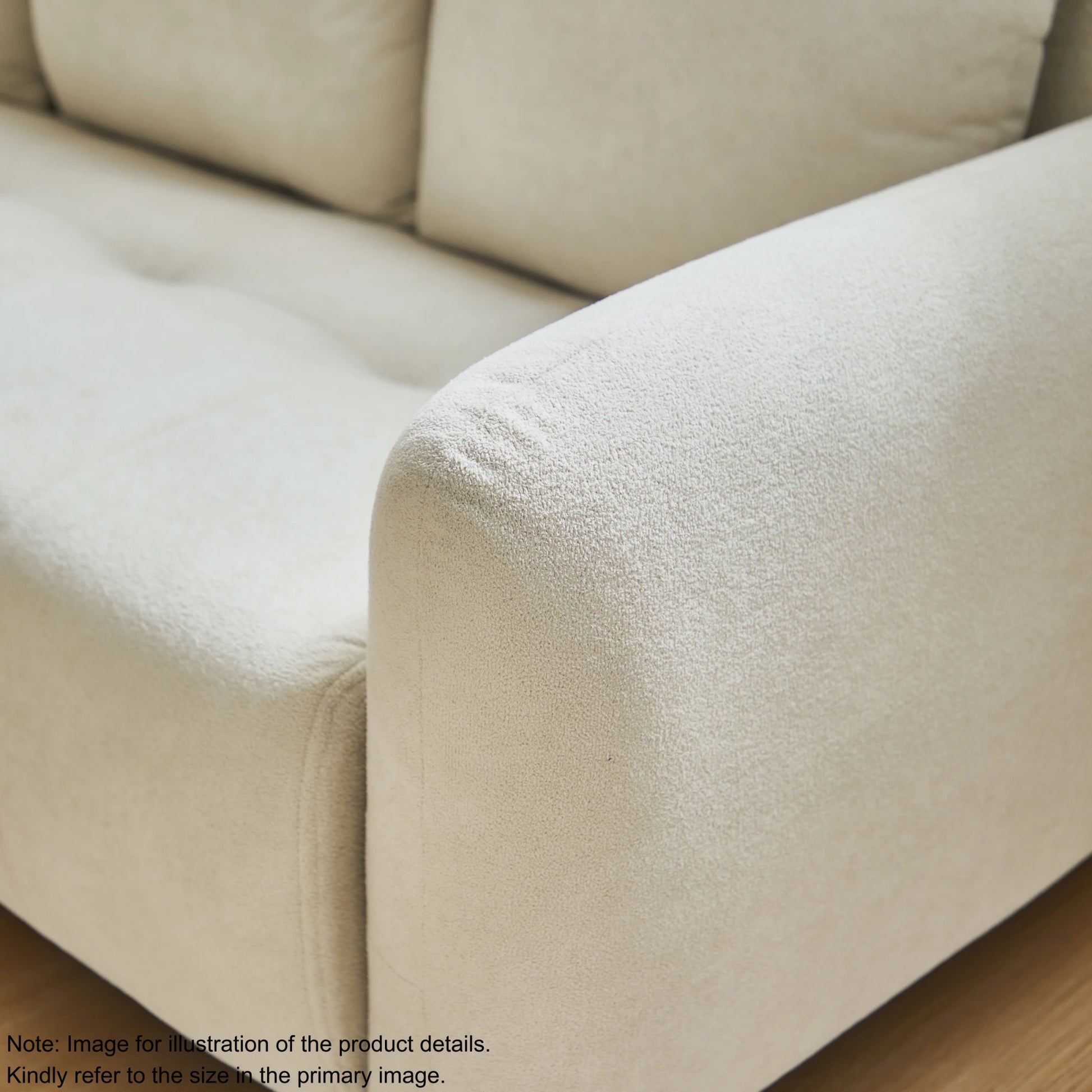 Linspire Aero 2-Seater Boucle Sofa, Off-White