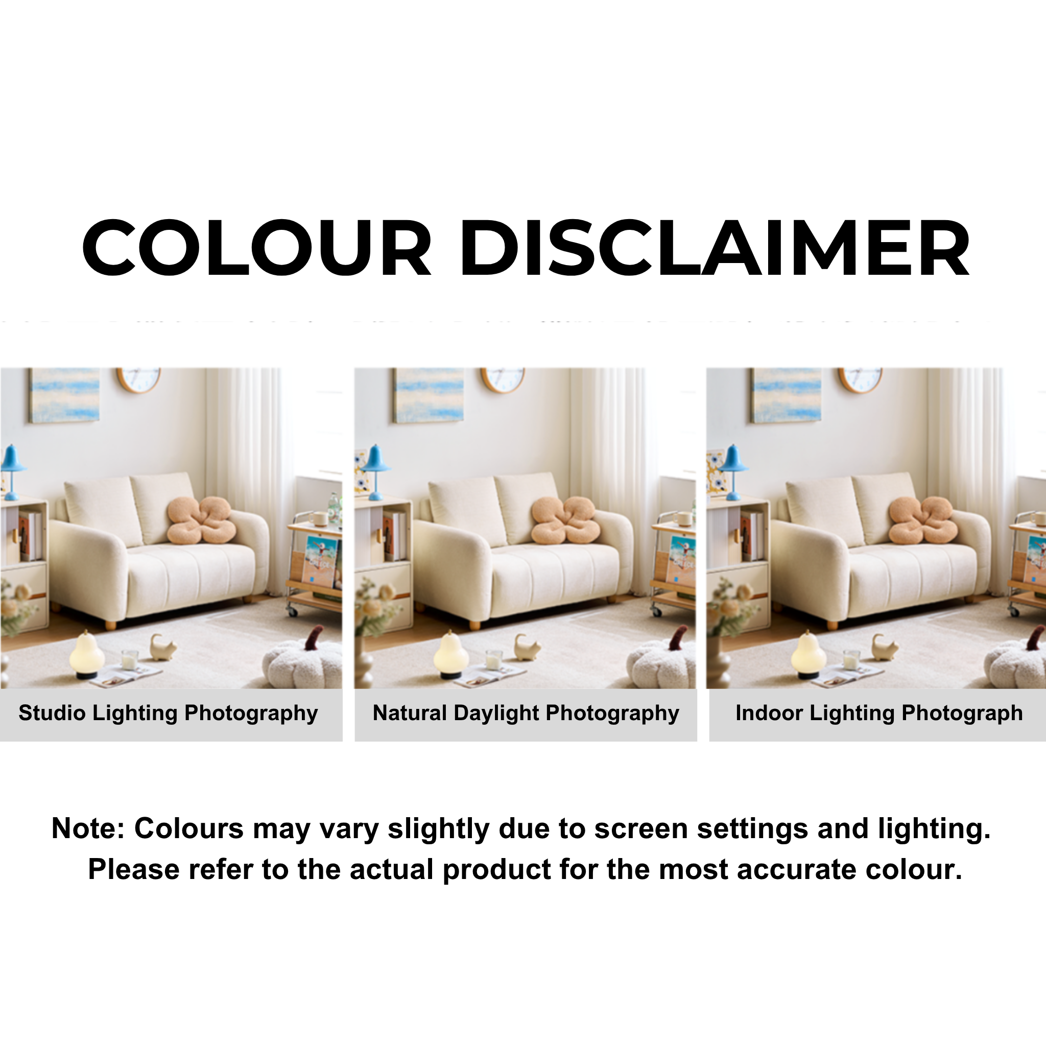Linspire Aero 2-Seater Boucle Sofa, Off-White