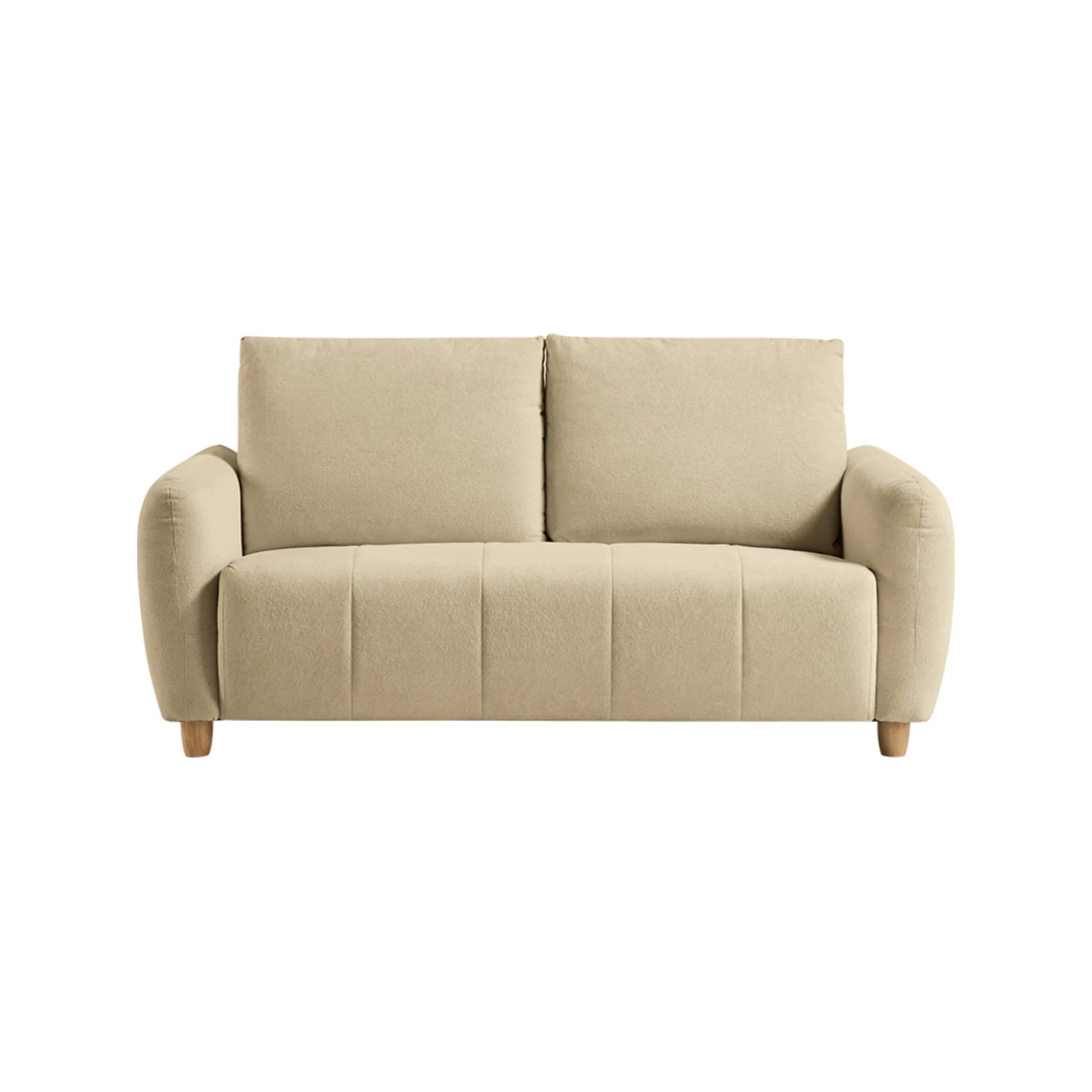 Linspire Aero 2-Seater Boucle Sofa, Beige