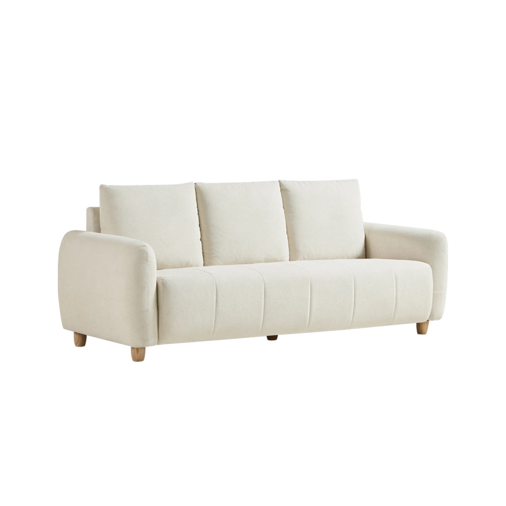 Linspire Aero 3-Seater Boucle Sofa, Off-White