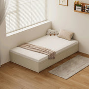 Linspire Lattice Bed Base With Drawers, Light Grey