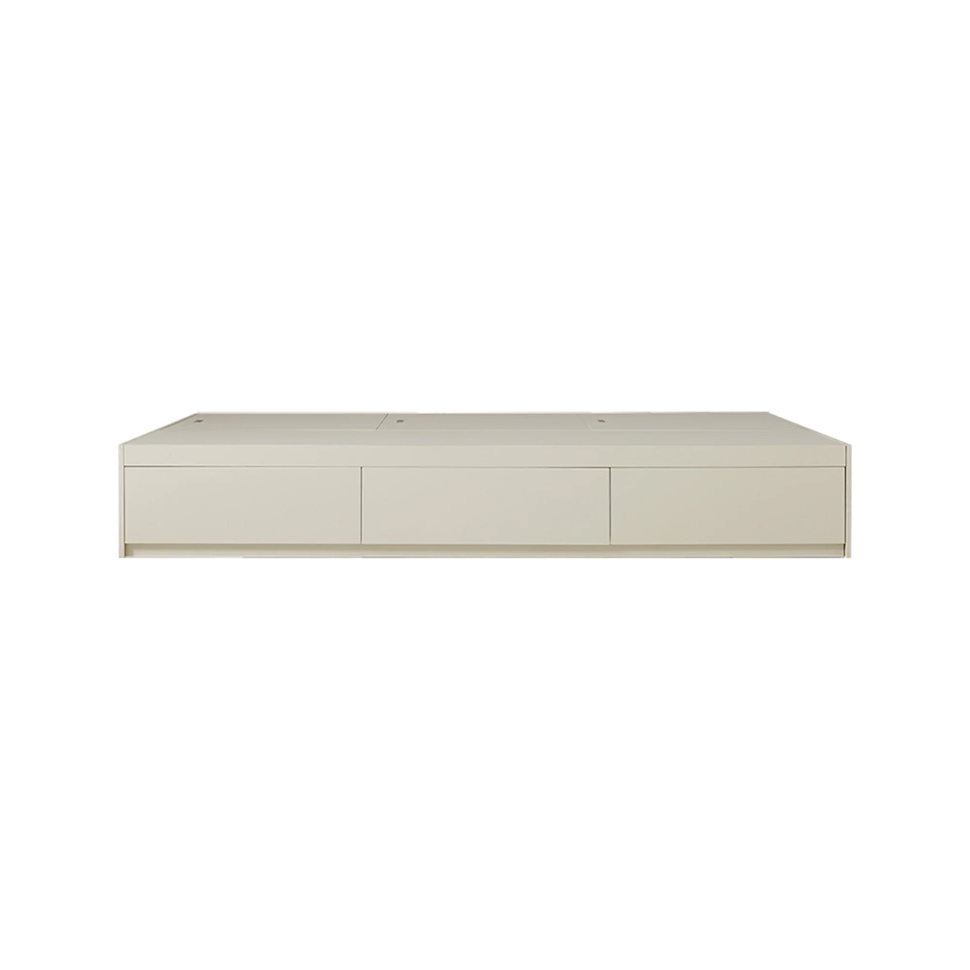 Linspire Lattice Bed Base With Drawers, Light Grey