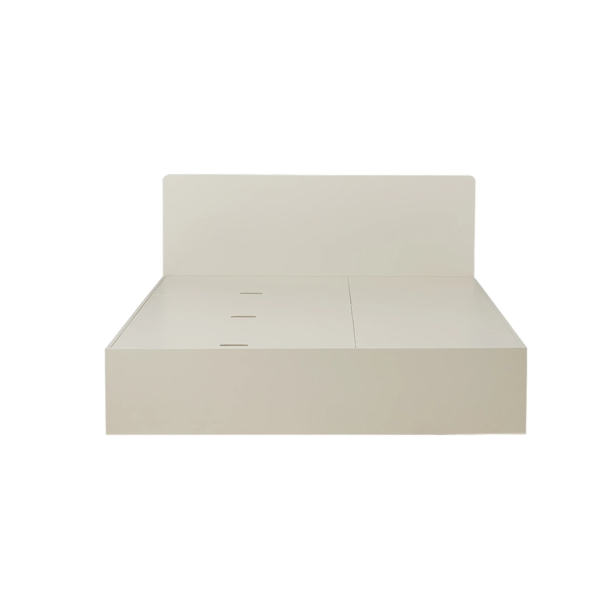 Linspire Lattice Bed Frame With Drawers, Light Grey