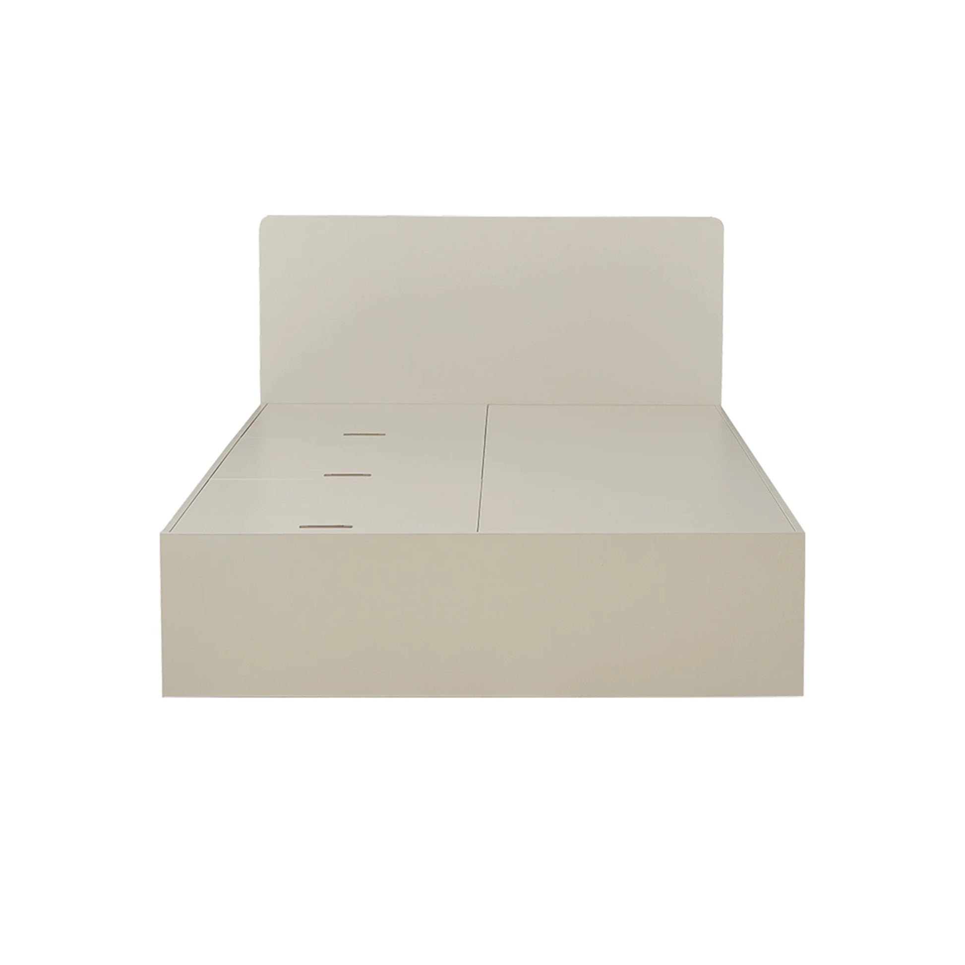 Linspire Lattice Bed Frame With Drawers, Light Grey