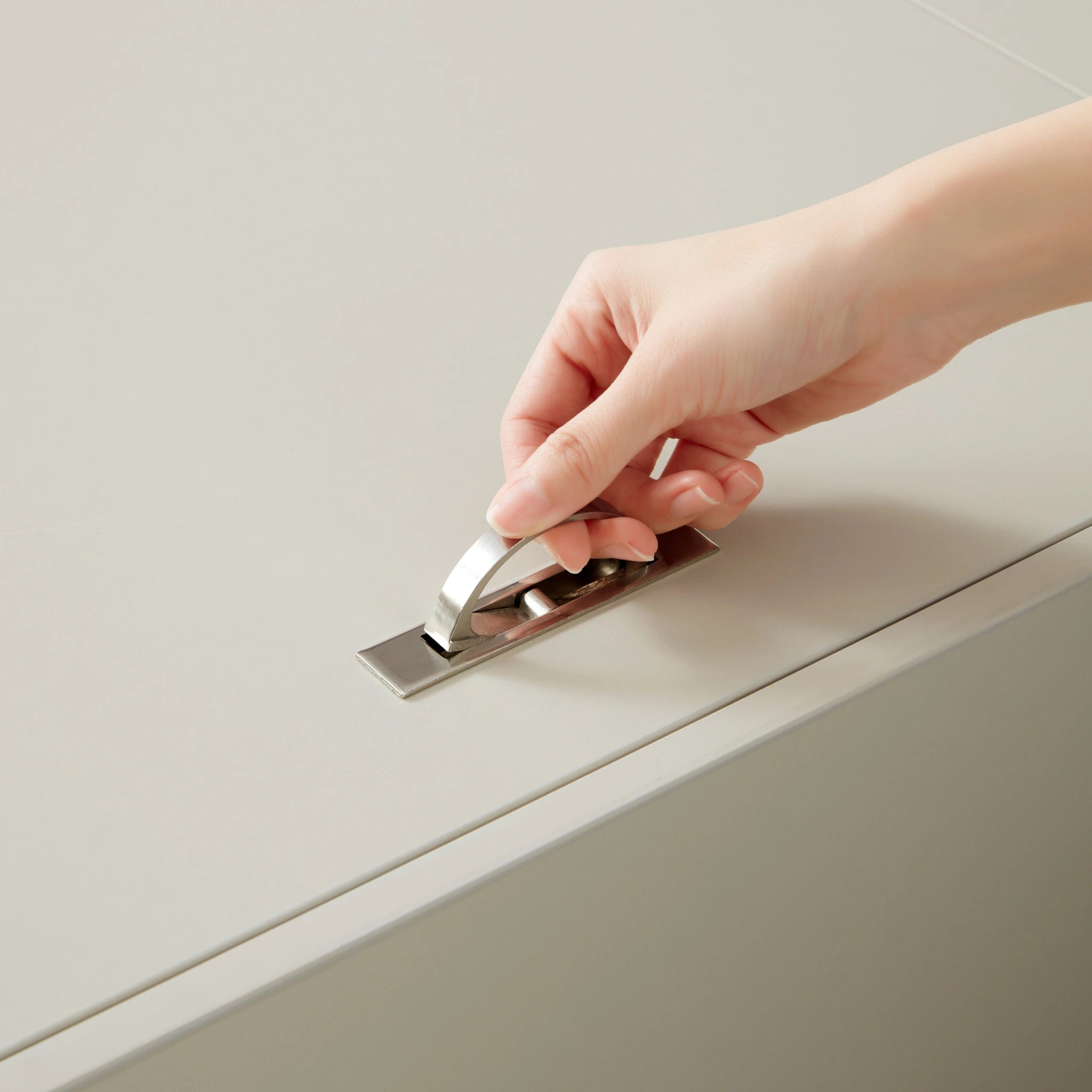 Linspire Lattice Bed Frame With Drawers, Light Grey