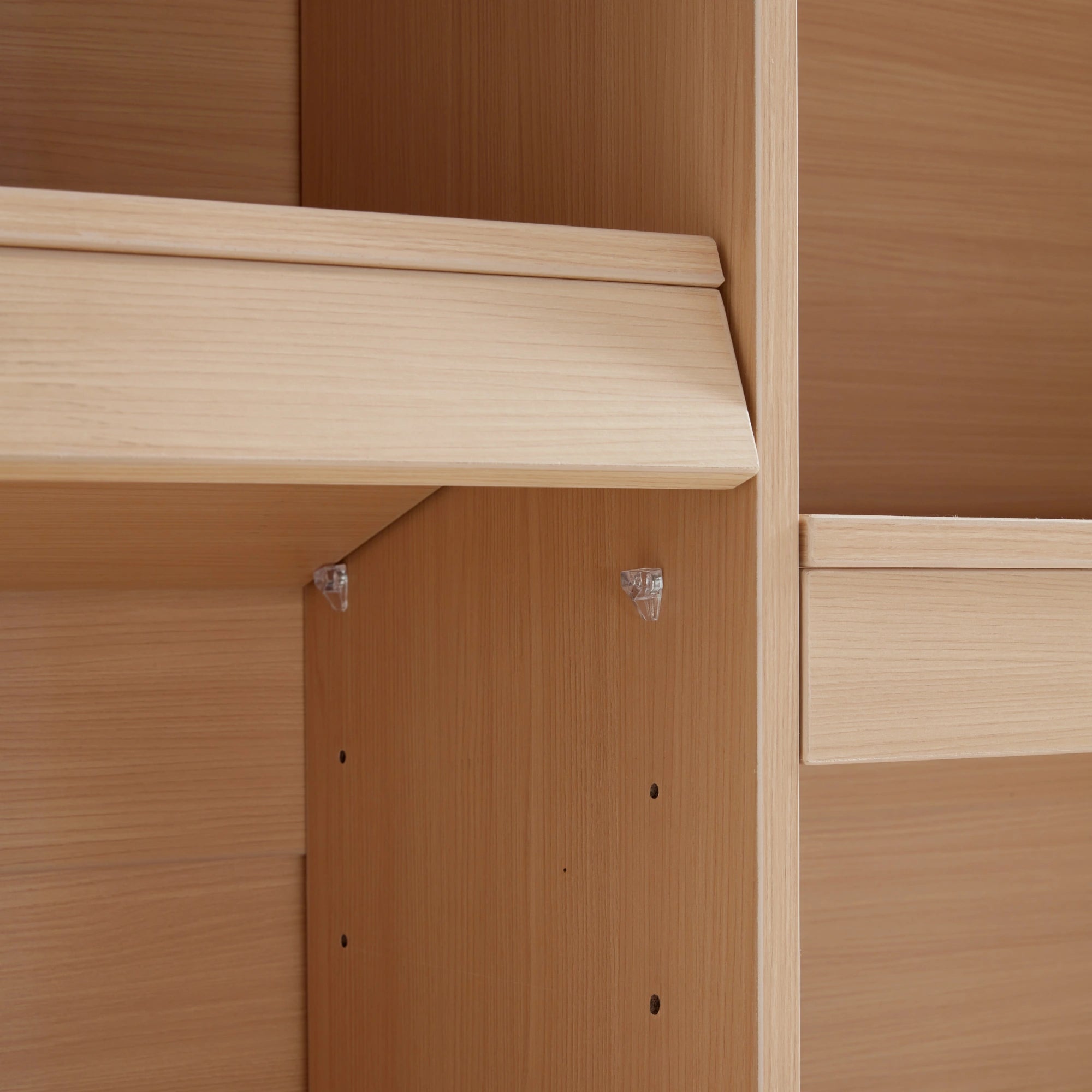 Linspire Lattice Storage Cabinet, Natural Wood
