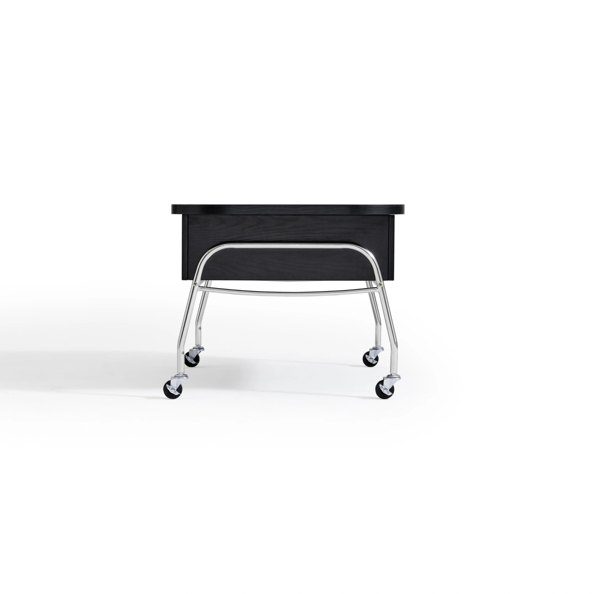 Linspire Meadow Adjustable Top Coffee Table with Casters, Black